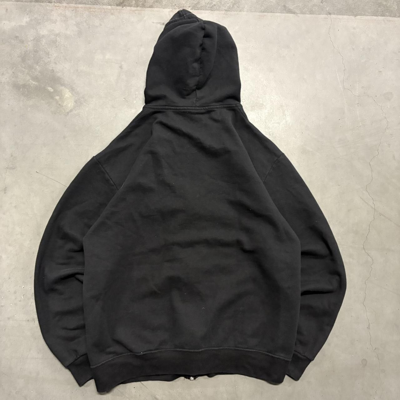 Vintage Crazy Vintage Y2K/2000s Blank Black minimalist Essential Zipup Hoodie! Size US M / EU 48-50 / 2 - 2 Thumbnail