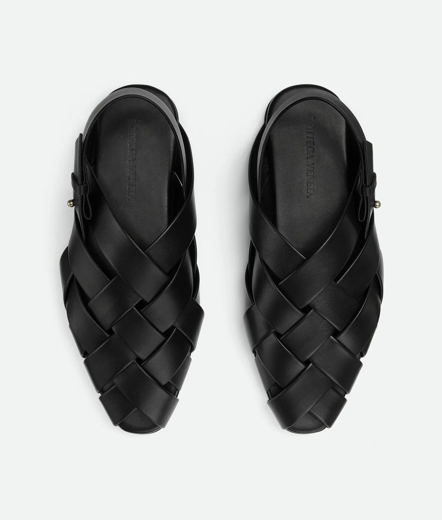 Bottega Veneta o1bcso1str0225 Alfie Slippers Sandals in Black Size US 7 / EU 40 - 4 Thumbnail