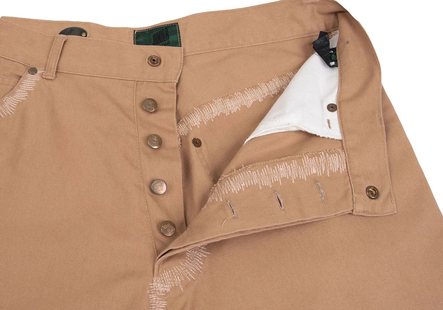 Jean Paul Gaultier Cotton Tapered Pants in Beige Size 48 Size US 32 / EU 48 - 8 Thumbnail