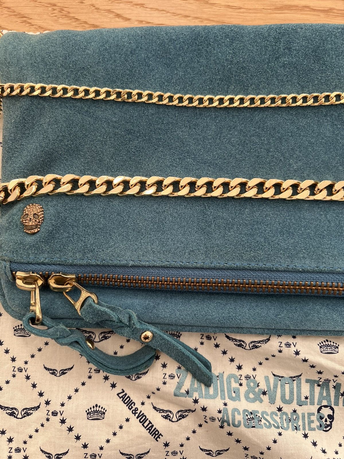 Zadig & Voltaire Rock bag by Zadig & Voltaire gold chains Size ONE SIZE - 7 Thumbnail