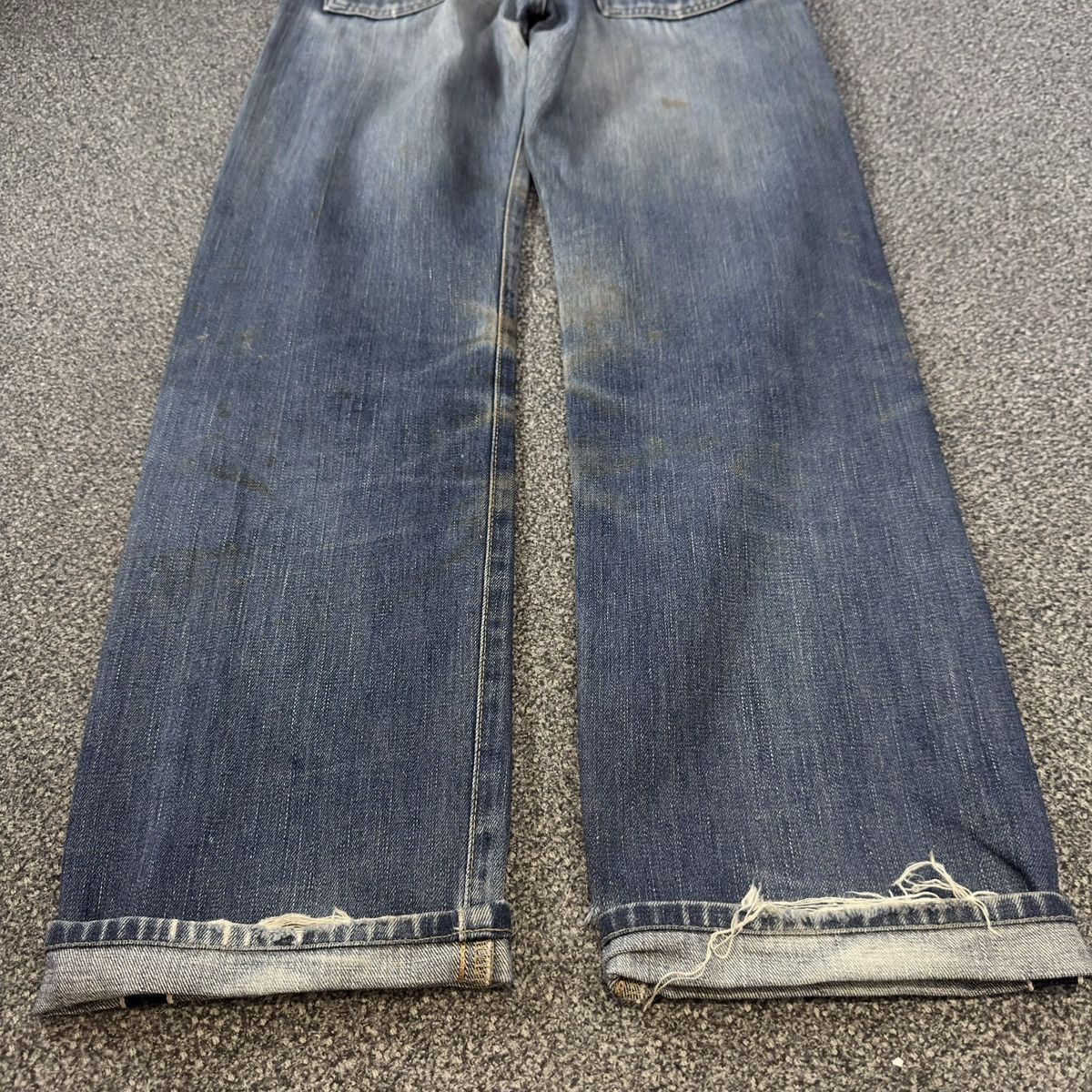 Kapital 🇯🇵 Vintage 90s Selvedge Edwin 505xx Distressed Denim Size US 28 / EU 44 - 11 Thumbnail