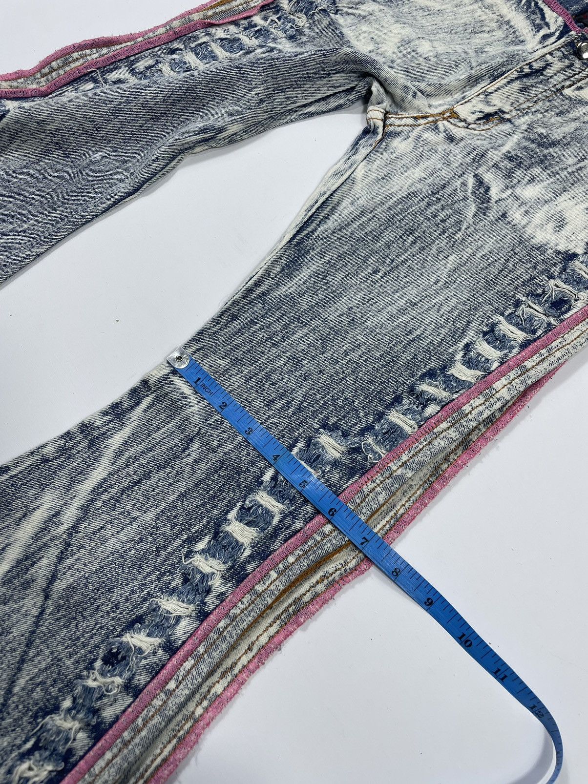 Other Huadi Super Flare acid wash Denim ifsixlgb style Size US 29 - 9 Thumbnail