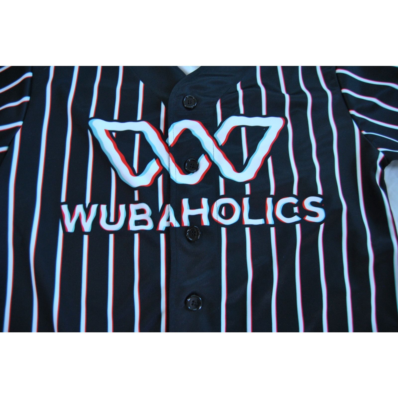 Other Wubaholics Jersey Shirt Black with Trippy Stripes #19 Size US L / EU 52-54 / 3 - 3 Thumbnail