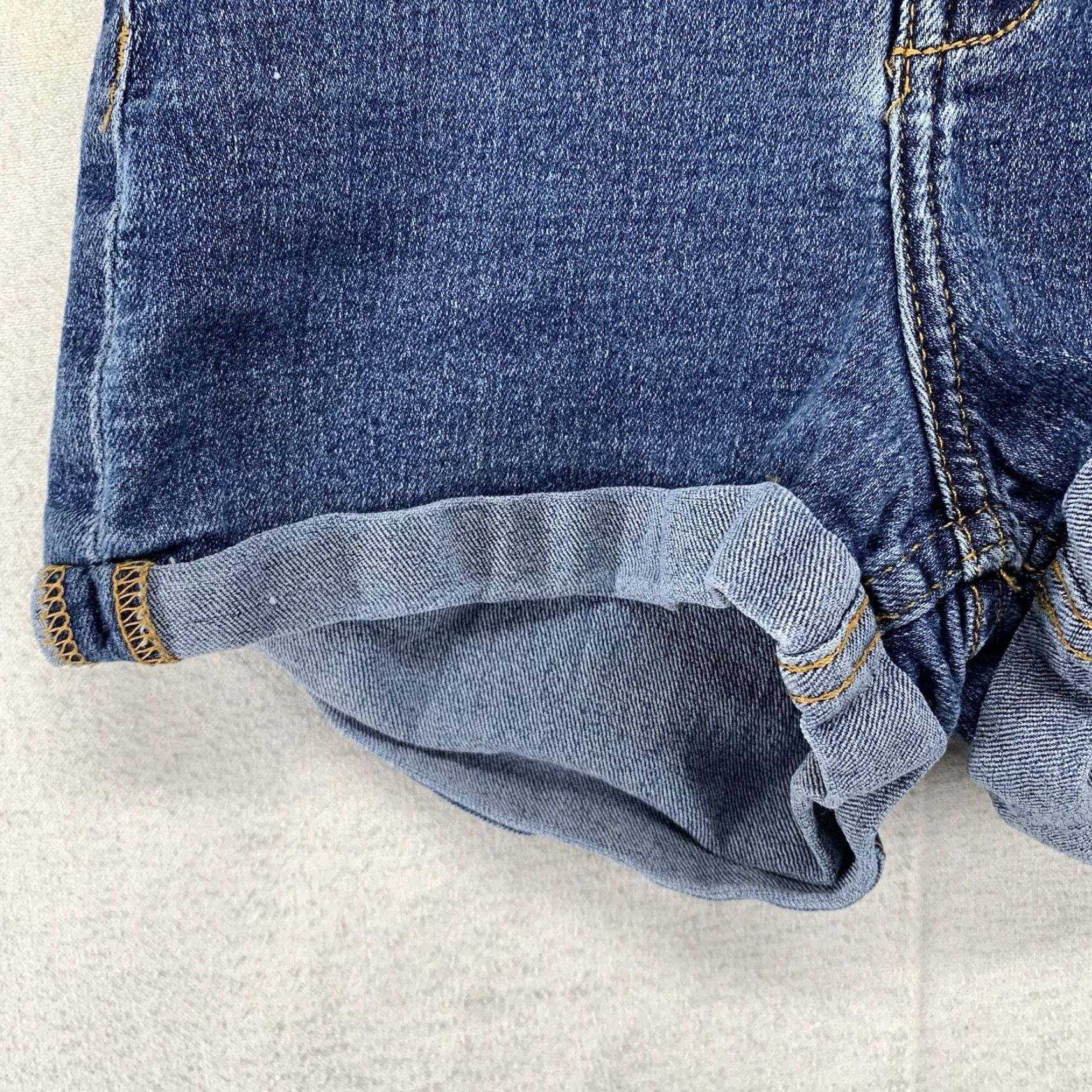 H&M VINTAGE H&M Divided Women's High-Rise Denim Shorts Stretch Cotton Casual Holiday Beach US 4 Size 27" / US 4 / IT 40 - 5 Thumbnail