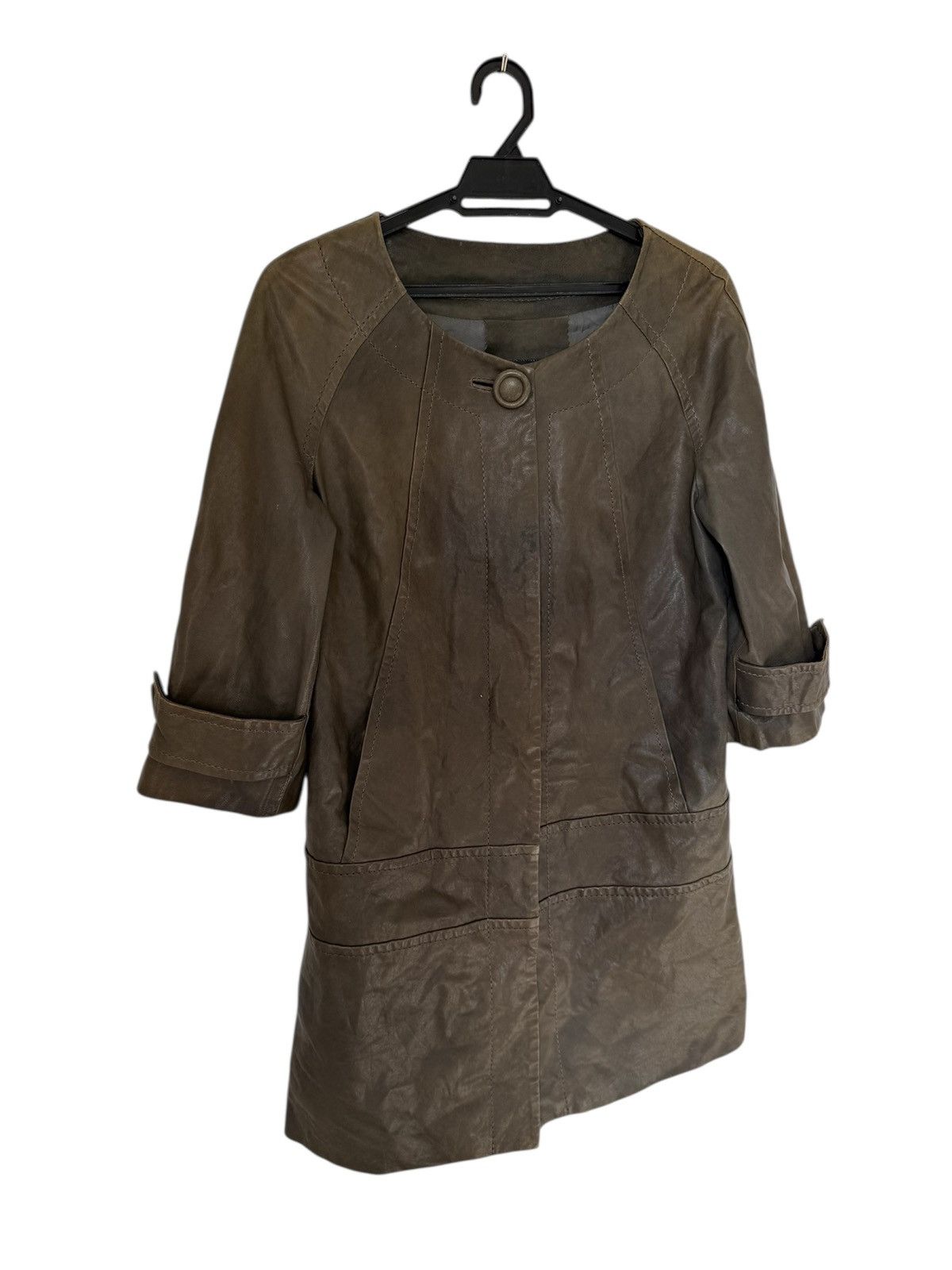 Just Cavalli JUST CAVALLI LAMB LEATHER JACKET SUN FADED STYLE ABSTRACT Size M / US 6-8 / IT 42-44 - 2 Thumbnail