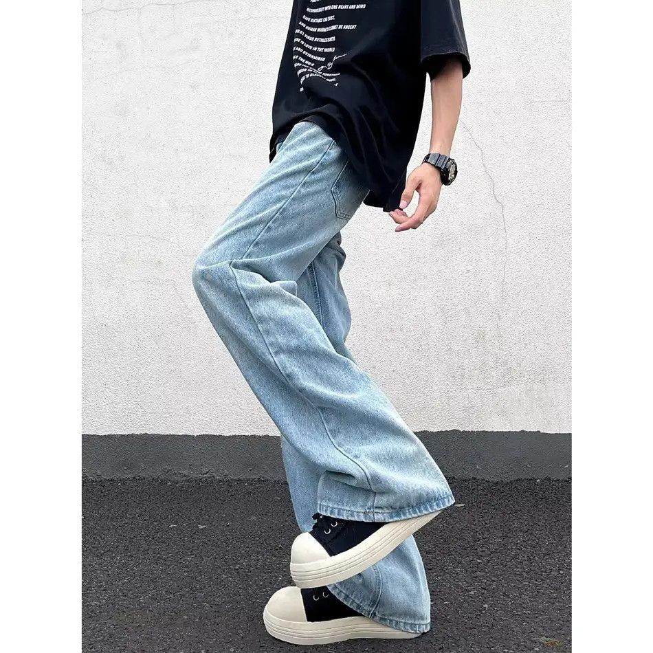 Japanese Brand Retro loose casual micro flared jeans Size US 32 / EU 48 - 5 Thumbnail