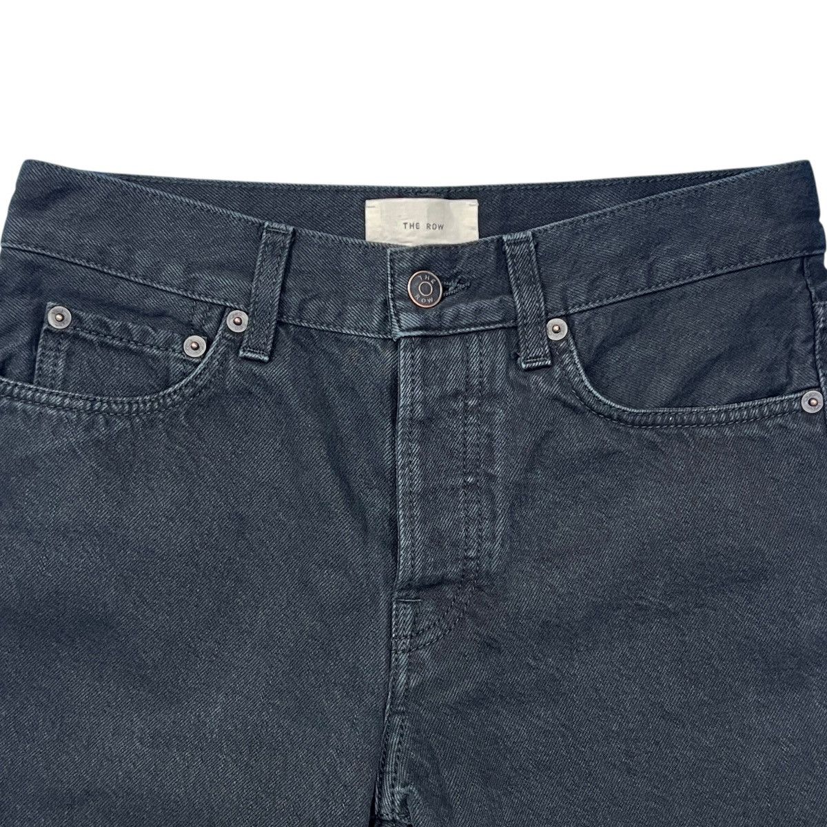 The Row THE ROW Black Cropped Denim Pants Size 26" / US 2 / IT 38 - 2 Thumbnail