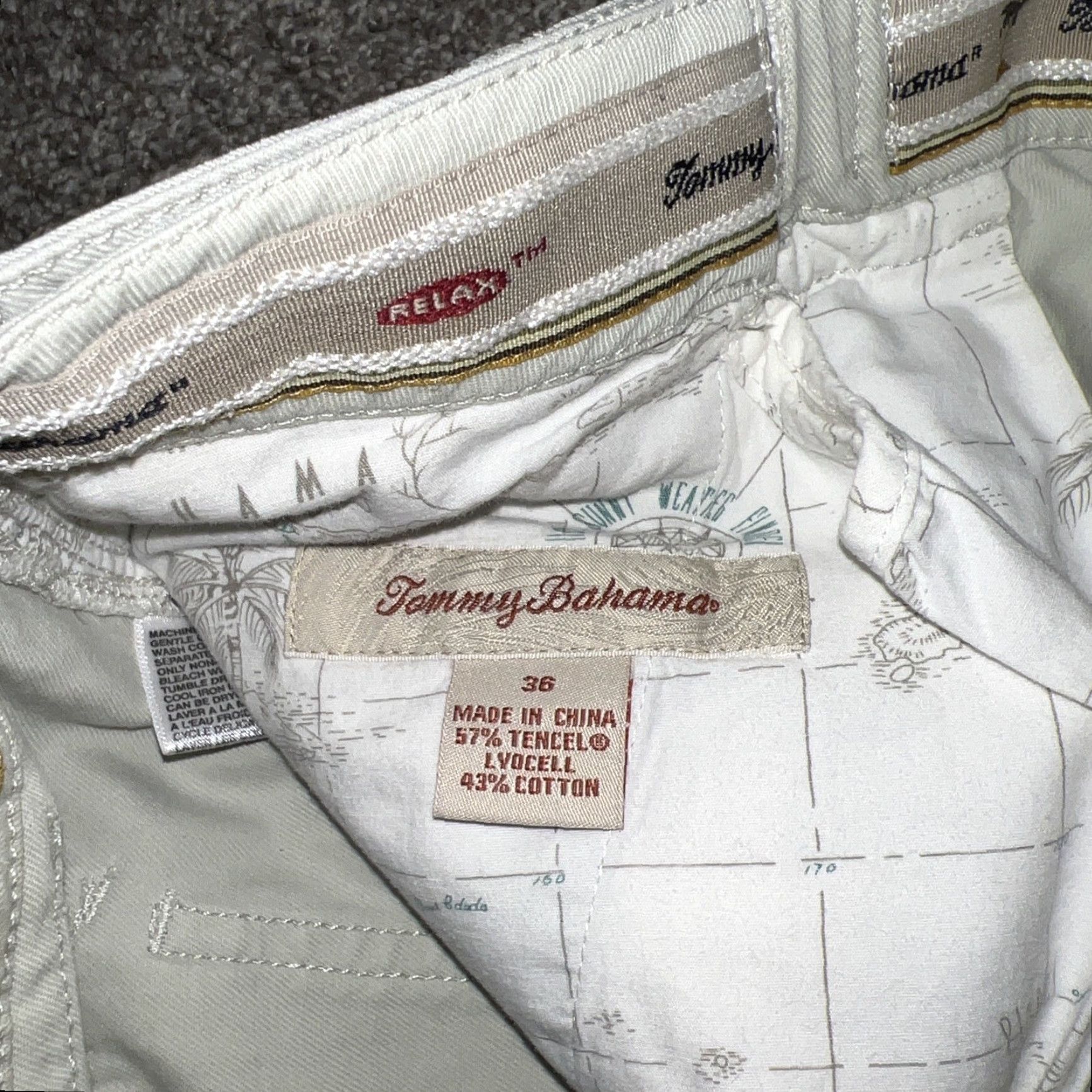 Tommy Bahama Tommy Bahama Shorts Mens Size 36 Beige Relax TM Chino Comfortable Casual Size US 36 / EU 52 - 2 Thumbnail