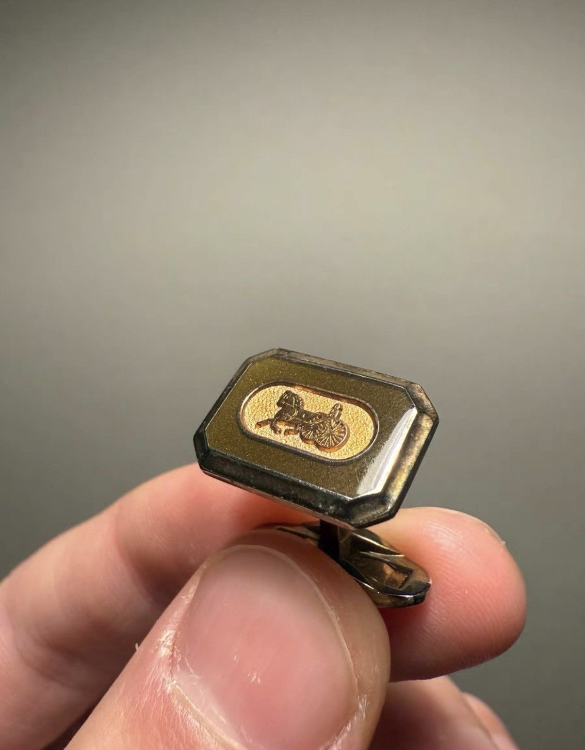 Celine Celine Vintage Carriage Shirt Cufflinks K24 Size ONE SIZE - 2 Thumbnail