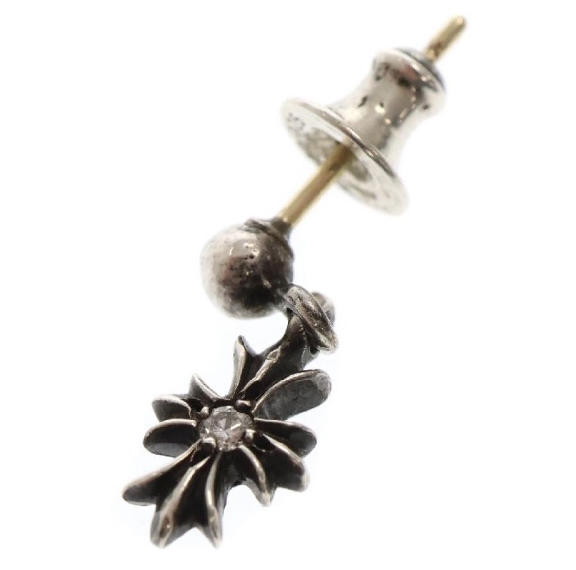 Chrome Hearts chrome hearts tiny Plus drop cross diamond earrings Size ONE SIZE - 5 Thumbnail