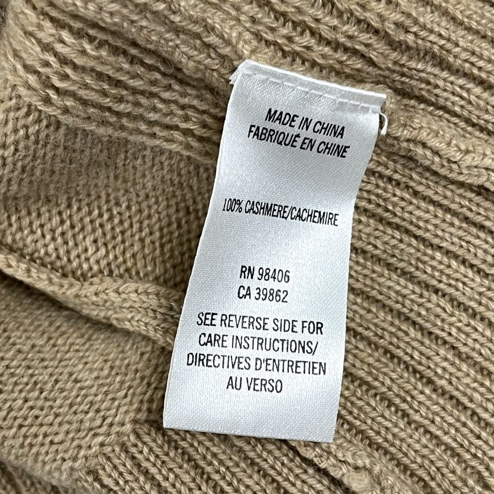 Theory Theory Sweater Womens L Oversized Cashmere Pullover Brown Tan Pockets Preppy Vintage No Size L / US 10 / IT 46 - 4 Thumbnail