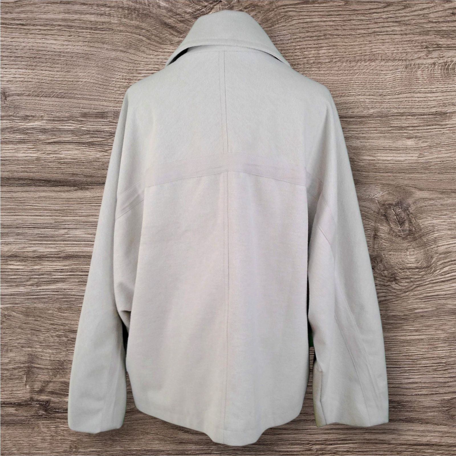 Anthropologie Pilcro Anthropologie Batwing Cozy Jacket Light Grey Size L / US 10 / IT 46 - 4 Thumbnail