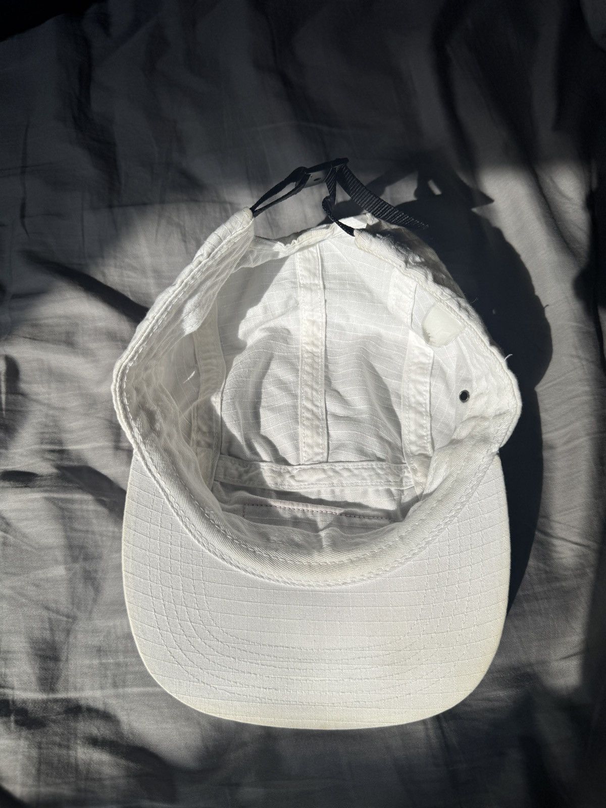 Supreme Supreme Metal D-Ring White Camp Cap Size ONE SIZE - 8 Thumbnail