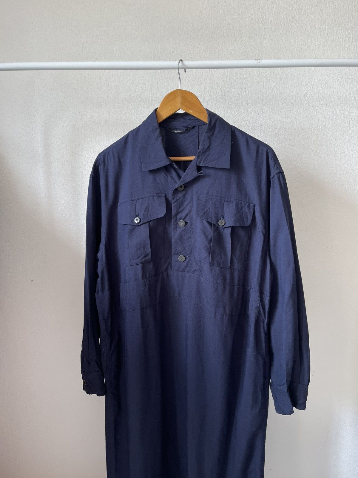 Yohji Yamamoto 90s WorkShop Yohji Yamamoto Rayon Dress A4 Size L / US 10 / IT 46 - 5 Thumbnail