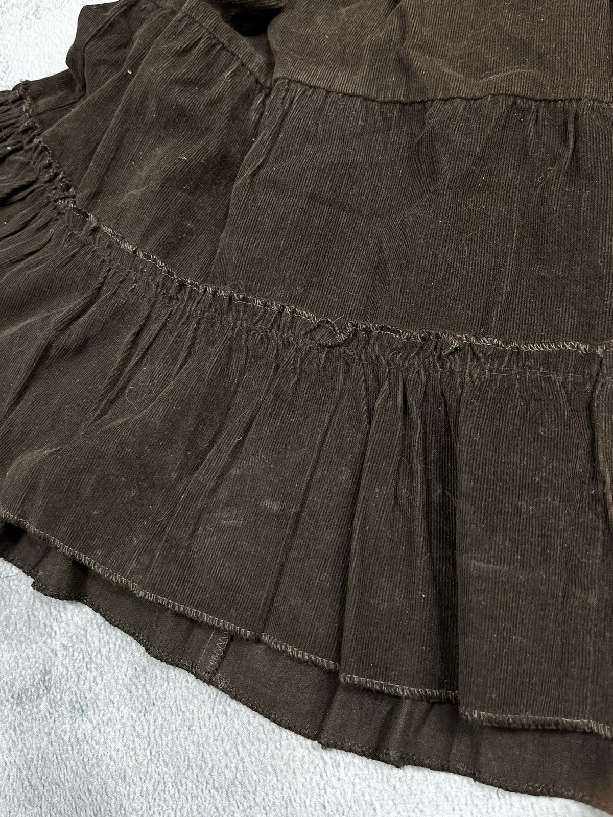Vintage Vintage Y2K striped flared corduroy midi skirt streetwear Size 26" / US 2 / IT 38 - 7 Thumbnail