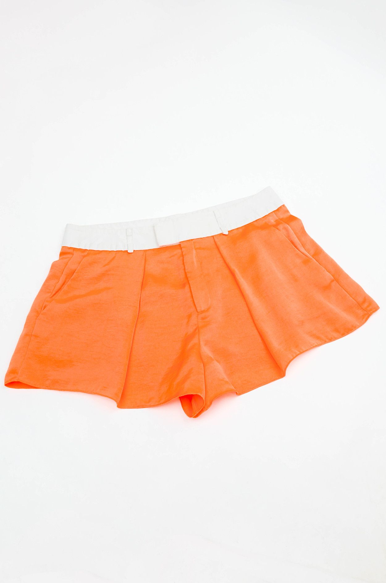 Helmut Lang HELMUT LANG Silk Orange Shorts Size 28" / US 6 / IT 42 - 4 Thumbnail