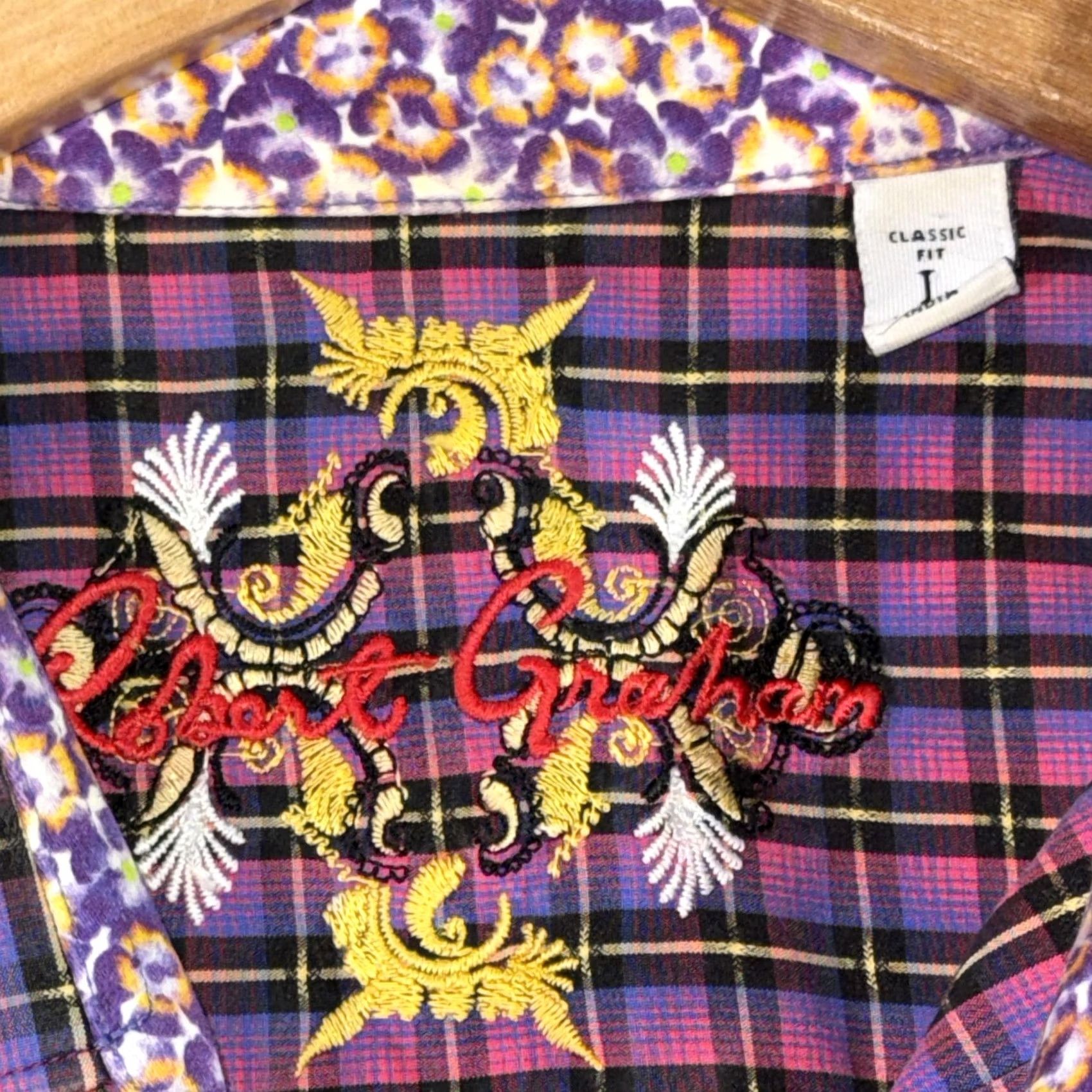 Robert Graham Robert Graham Shirt Mens Large Multicolor Plaid Long Sleeve Button Up Casual Size US L / EU 52-54 / 3 - 3 Thumbnail