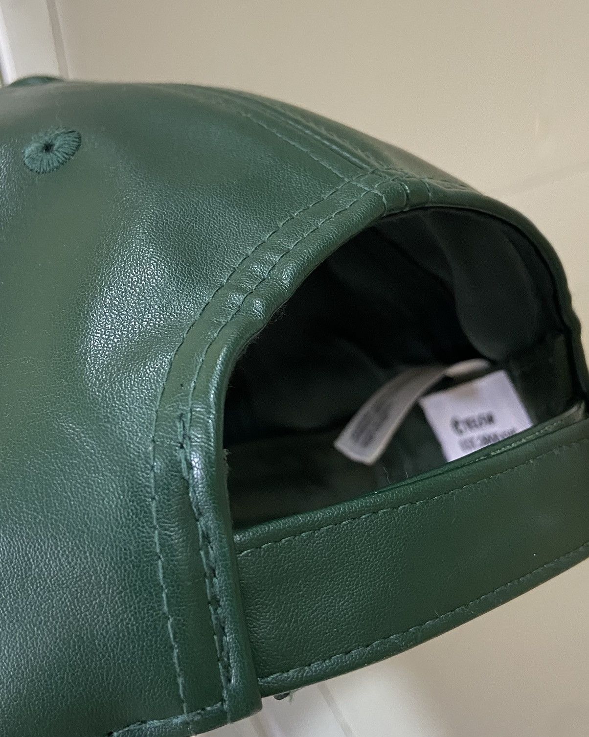 Telfar Telfar Embossed Logo Faux Leather Baseball Cap Size ONE SIZE - 7 Thumbnail