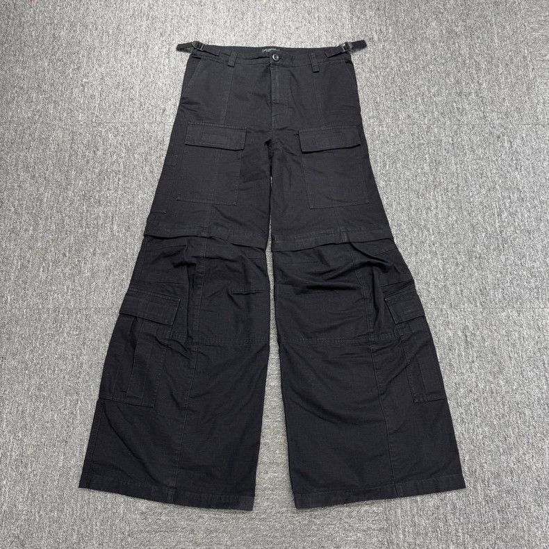 Balenciaga Balenciaga size M Low rise large pocket zip placket overal Size US 27 - 1 Thumbnail