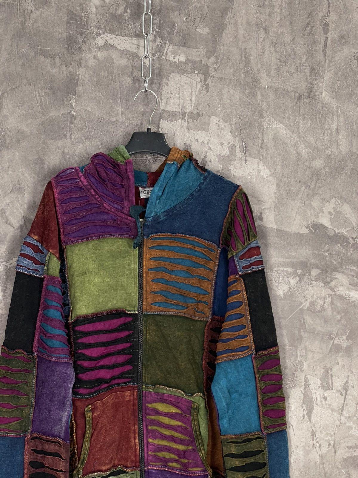 Japanese Brand Y2K Nepal Fantasy Zip Up Hoodie Patchwork vintage 90s native Size M / US 6-8 / IT 42-44 - 4 Thumbnail