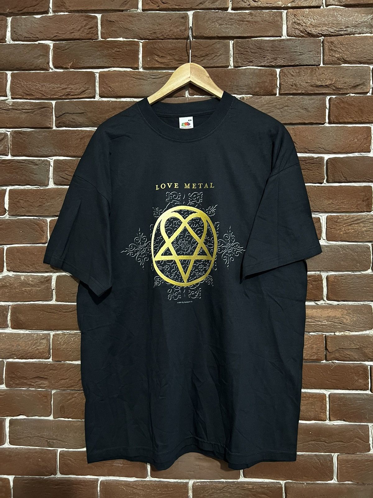 Band Tees Vintage Y2K 2000s HIM Heartagram Logo Shirt Bam Band Metal Size US XL / EU 56 / 4 - 1 Thumbnail