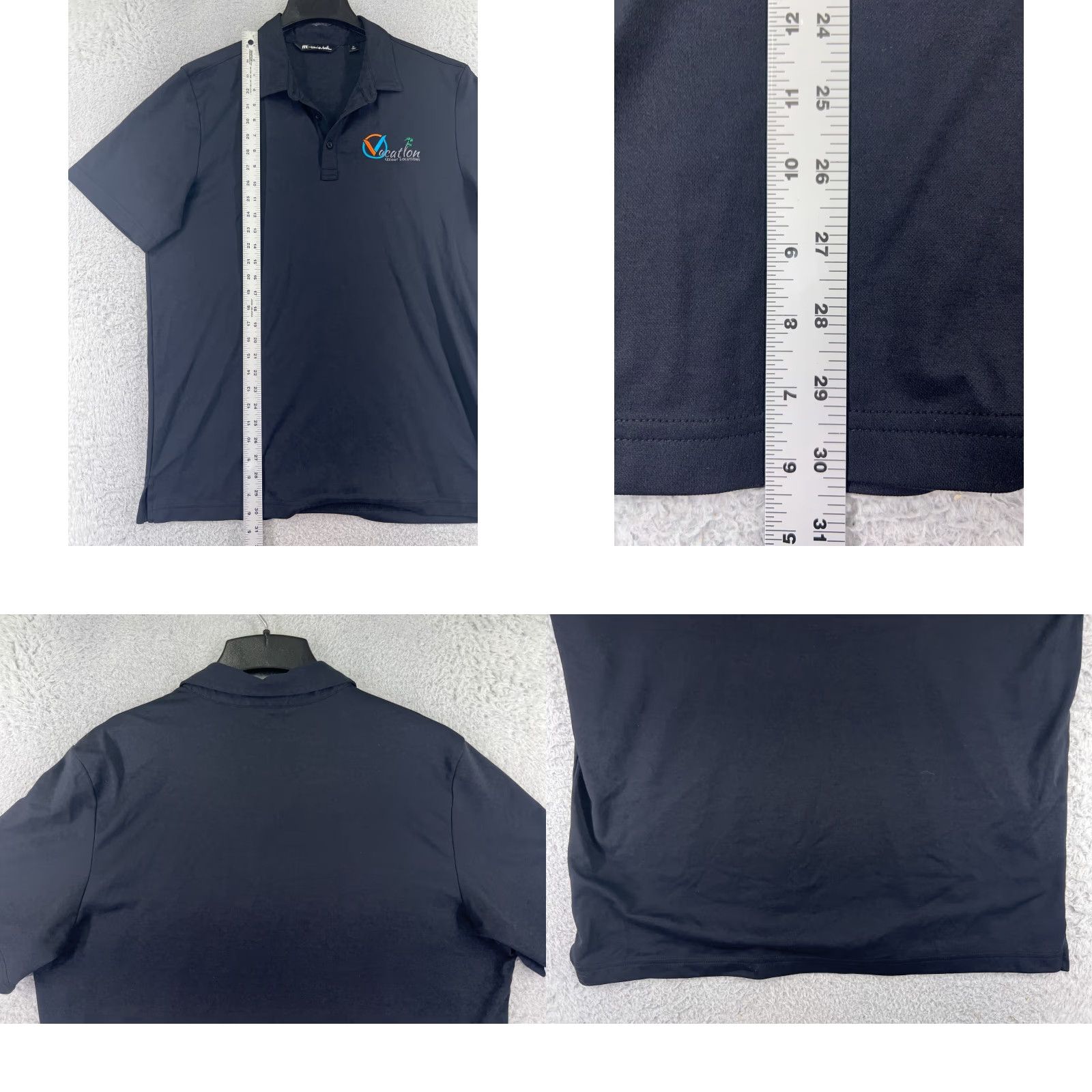 TravisMathew Travis Mathew Polo Shirt Mens XL Black Cotton Blend Golf Polo Short Sleeve Size US XL / EU 56 / 4 - 9 Thumbnail