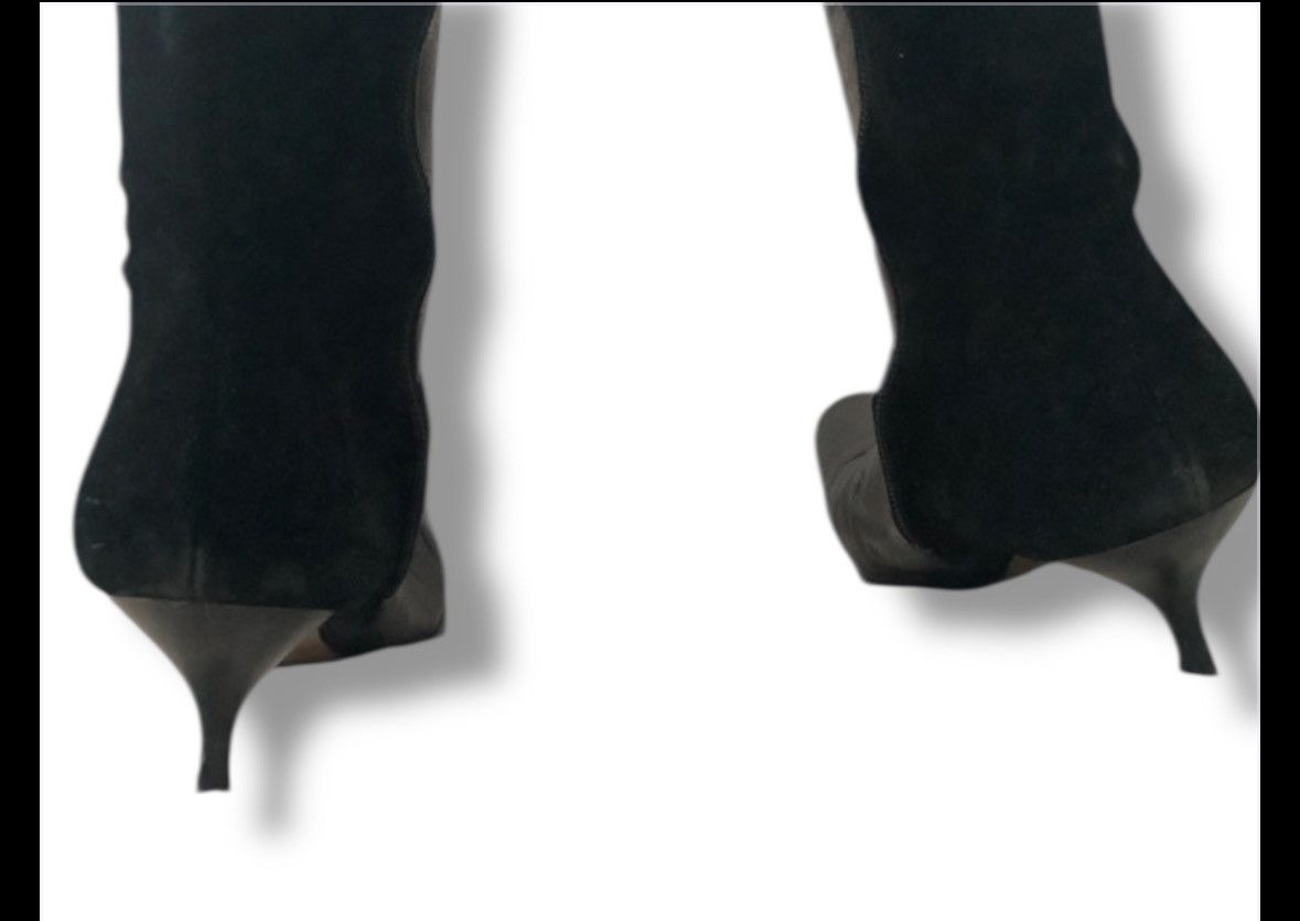 Phill Perray botas de pele e camurça 40