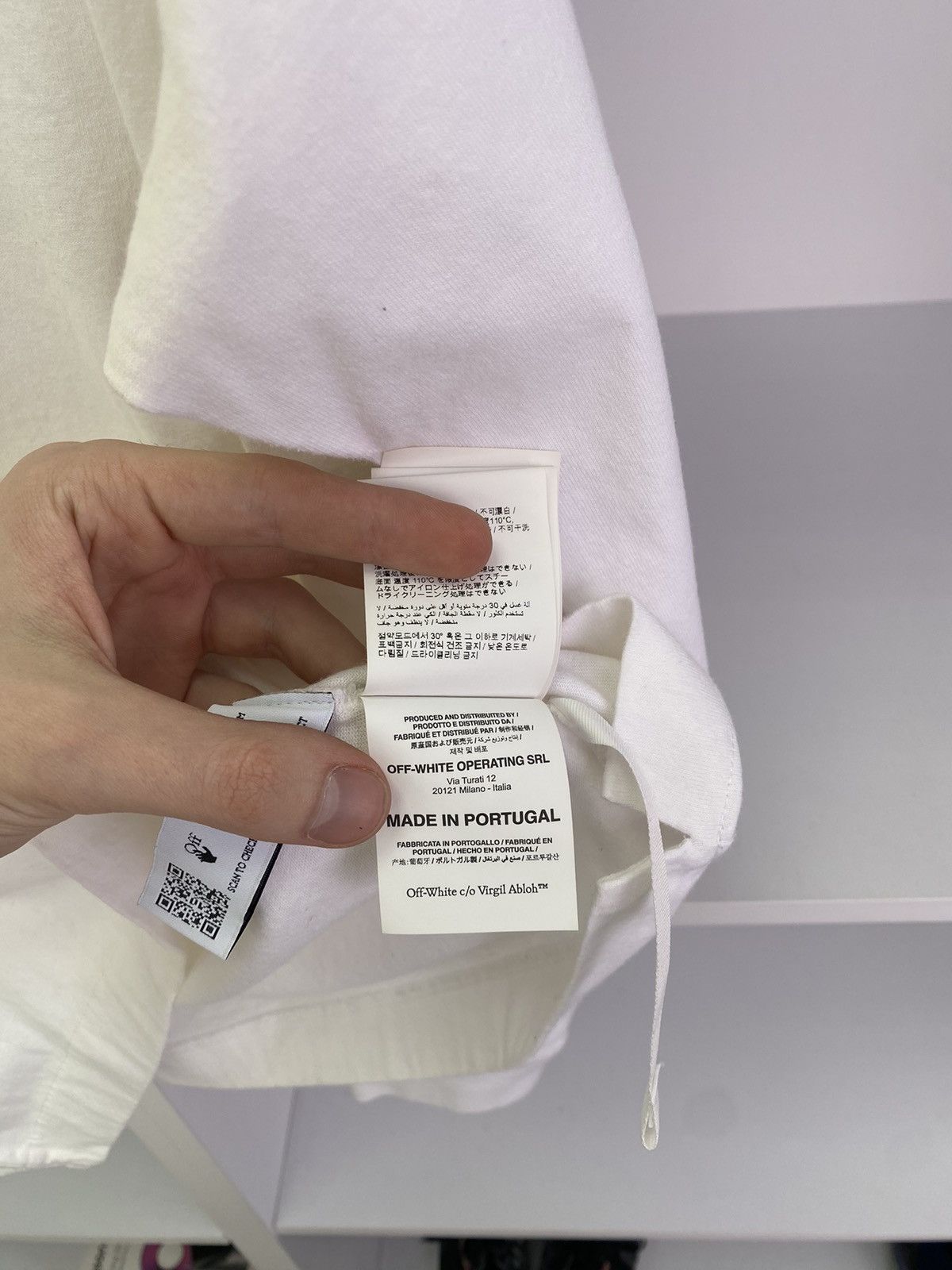 Off-White Off-White Spiral Opp Over Long sleeve tee Size US XL / EU 56 / 4 - 12 Thumbnail