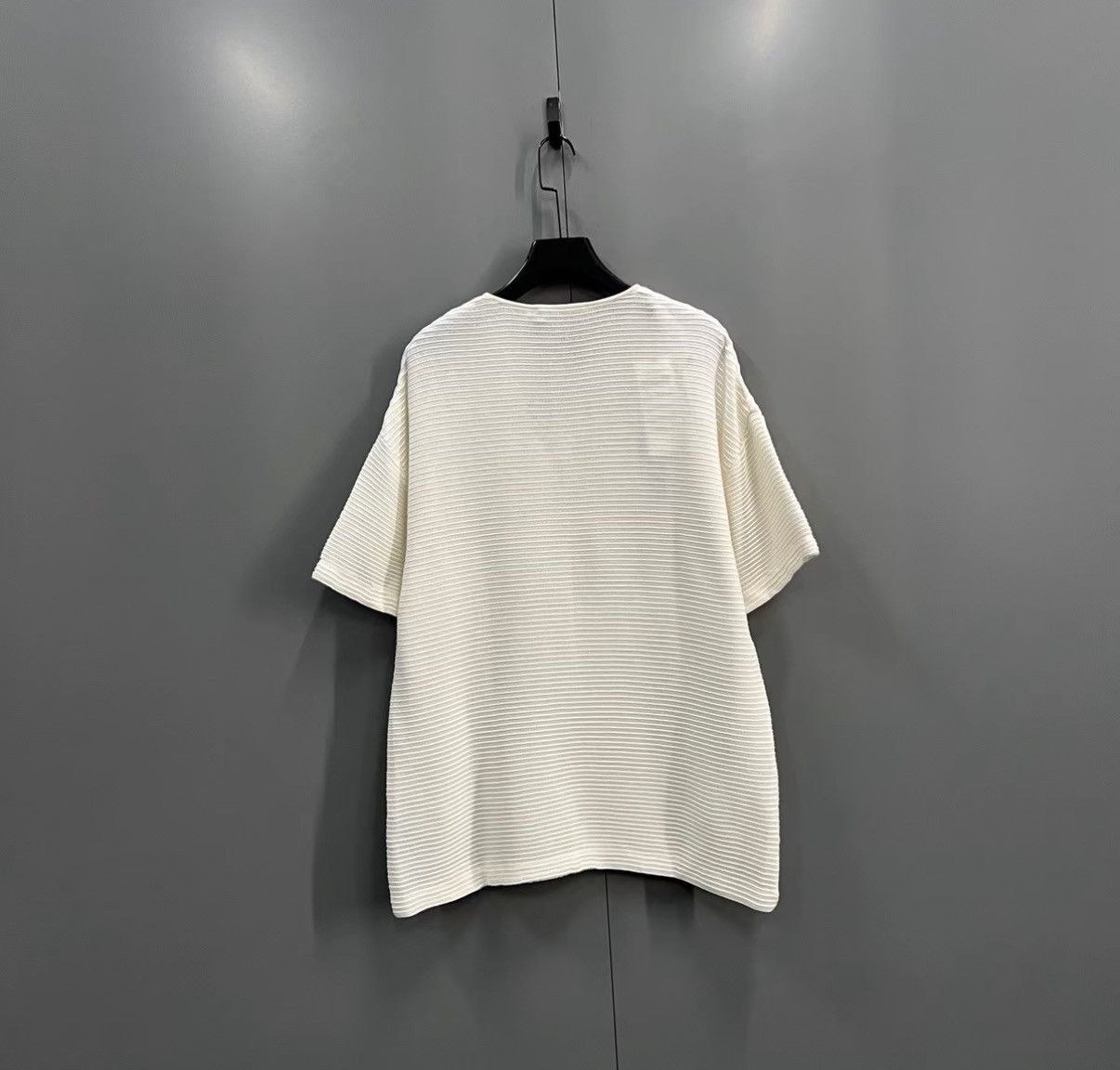Dior Dior Off-white Striped Crew Neck Short Sleeve T-shirt J41 Size XL / US 12-14 / IT 48-50 - 2 Thumbnail