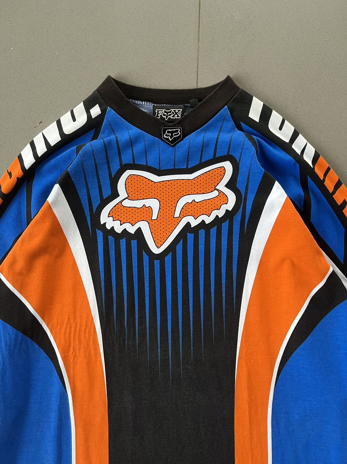 Fox Racing Vintage 90s Fox Racing Motocross Long Sleeve Size US M / EU 48-50 / 2 - 3 Thumbnail
