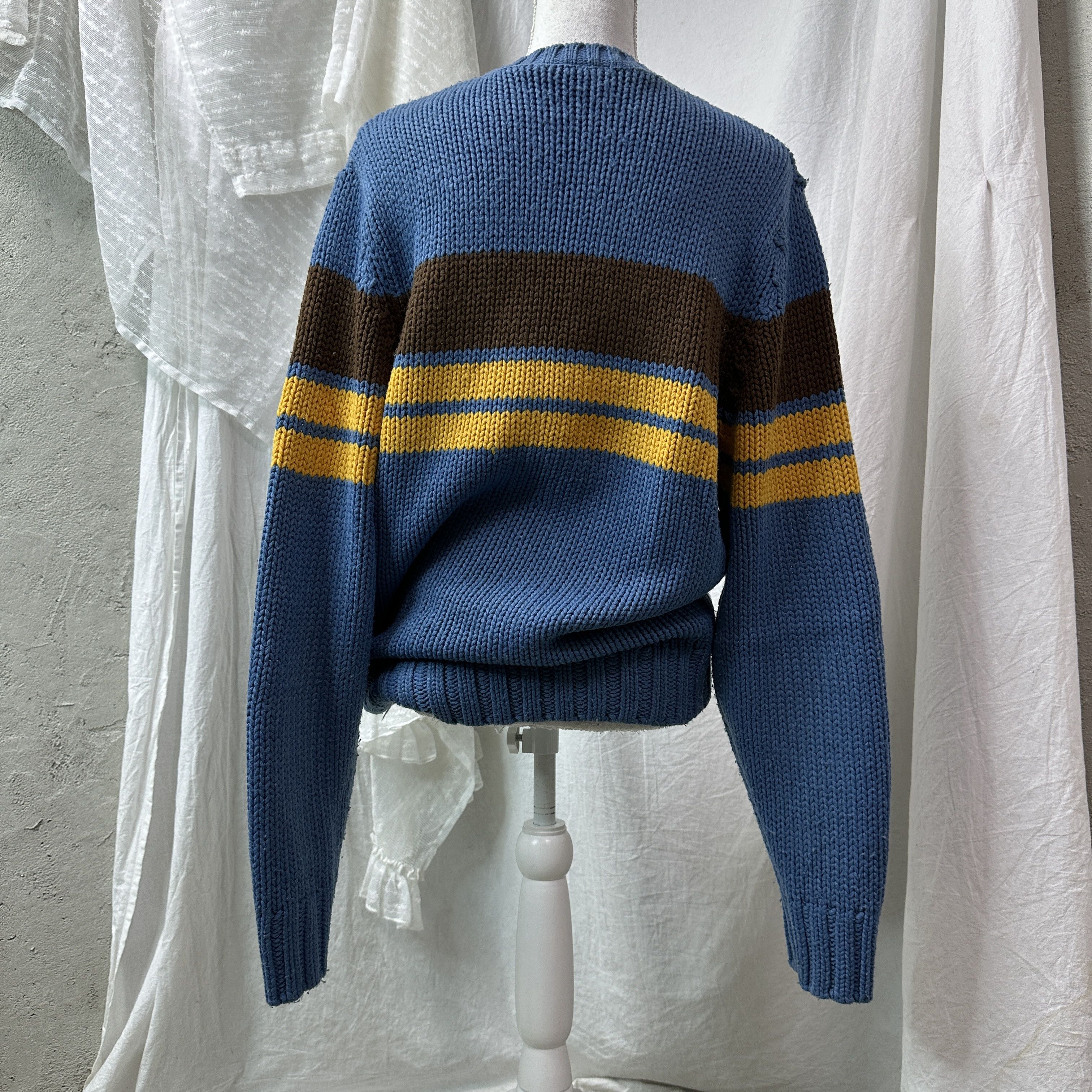 Vintage Vintage Striped Streetwear Skater Sweater Y2K Size US L / EU 52-54 / 3 - 5 Thumbnail