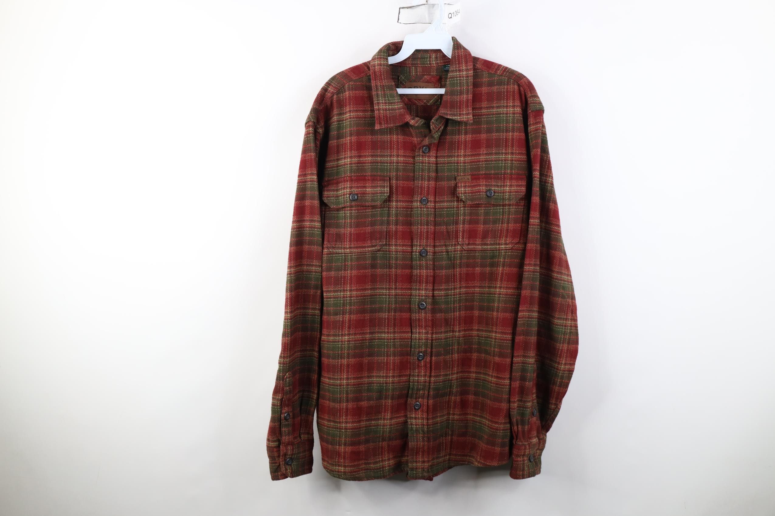 Orvis Vintage Orvis Heavy Button Shirt Jacket Jac Shirt Plaid Size US L / EU 52-54 / 3 - 1 Thumbnail