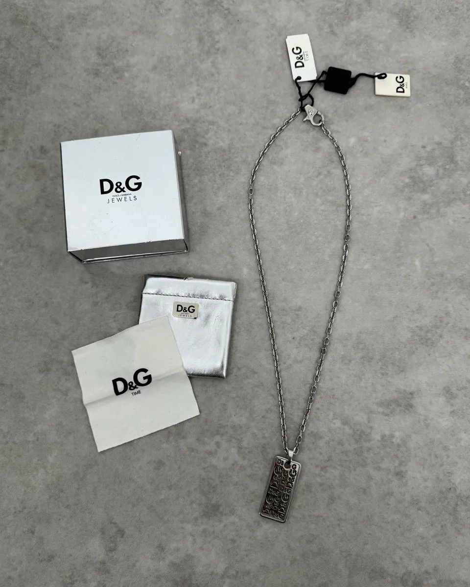 Dolce & Gabbana Dolce & Gabbana Silver Dogtag Necklace Size ONE SIZE - 1 Thumbnail