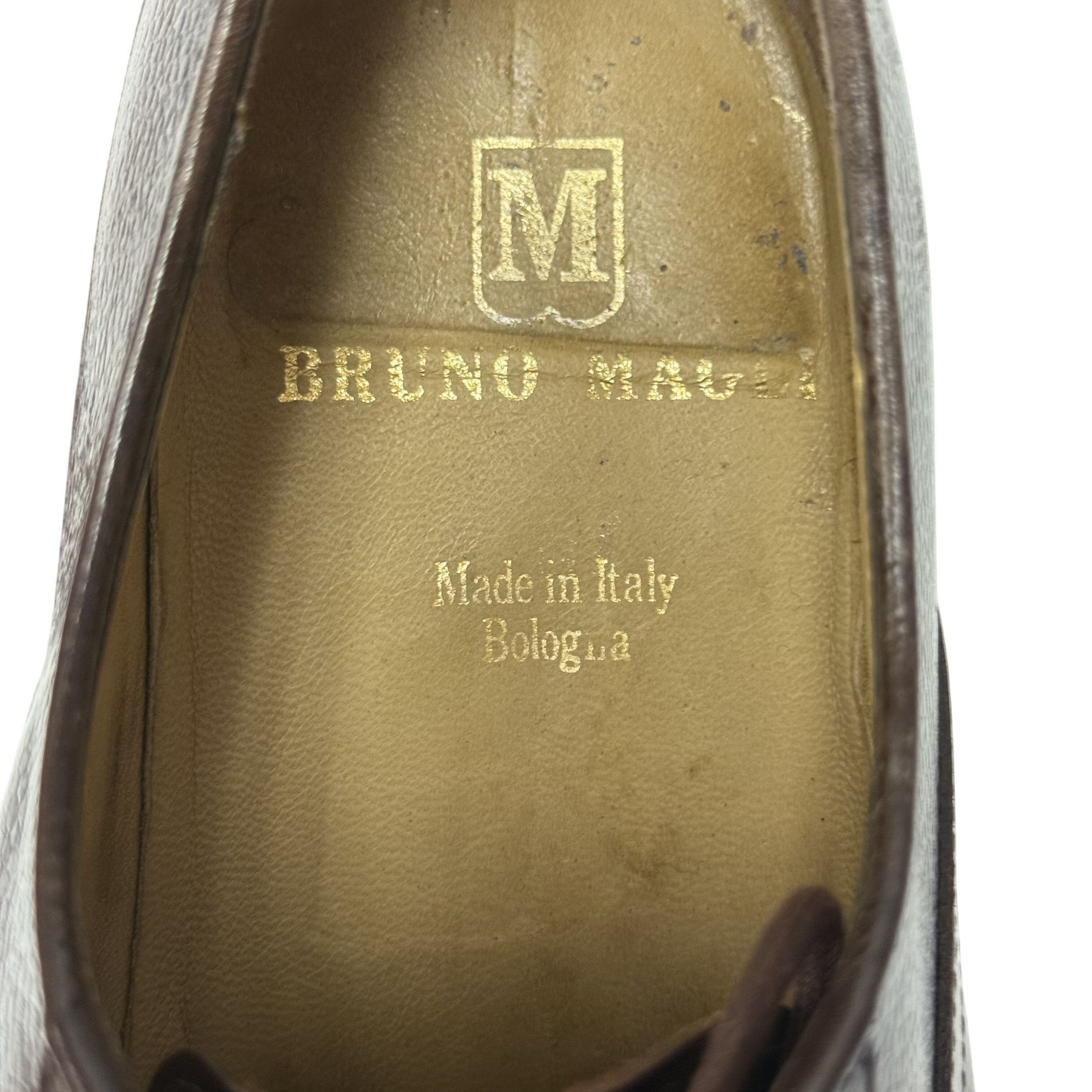 Other Bruno Magli RENATO Burgundy Brown Leather SPLIT TOE Shoes Size US 9.5 / EU 42-43 - 11 Thumbnail