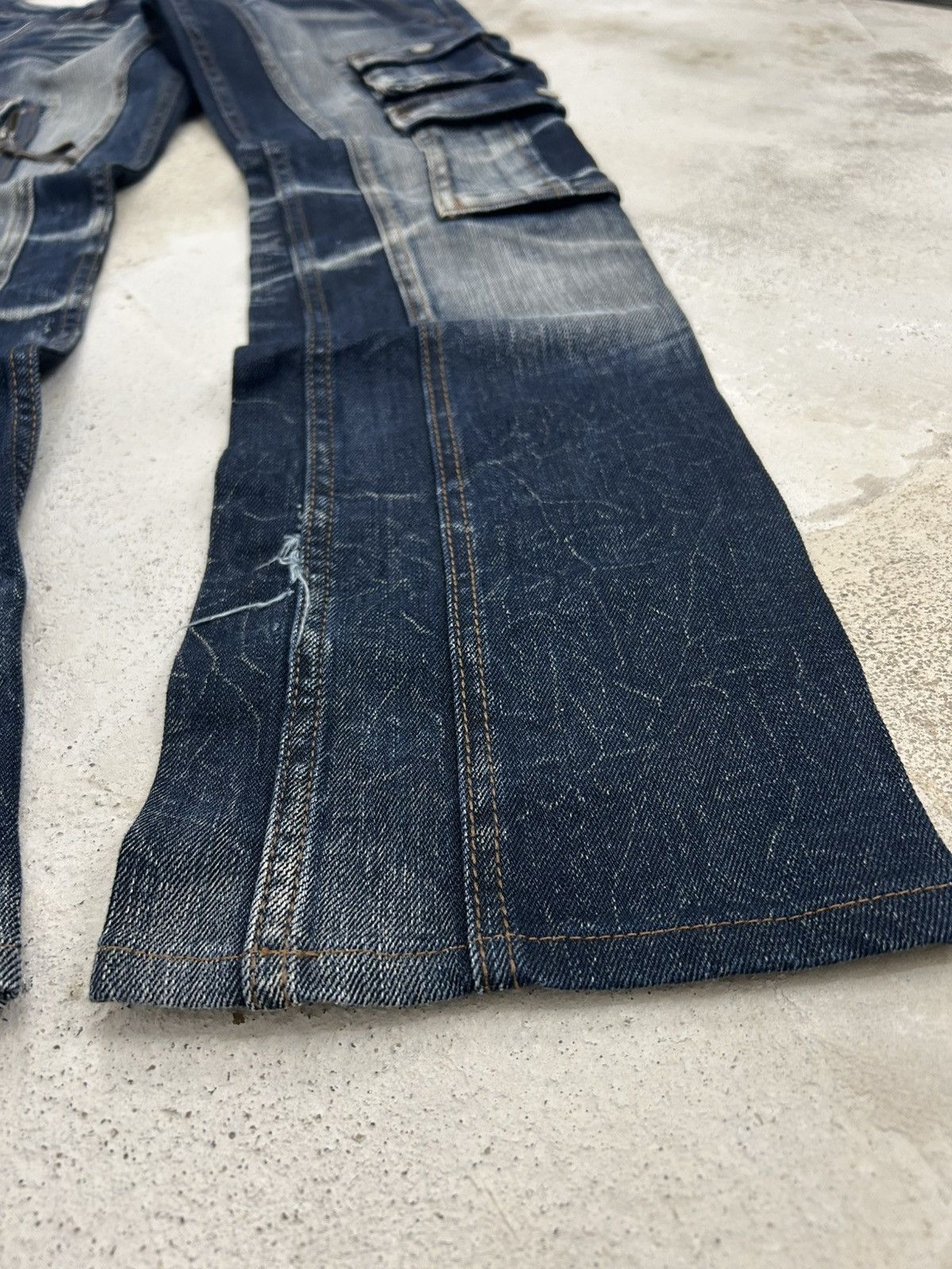 Tornado Mart Nicole Club Men Archive Mud Washed Whiskering Cargo Pocket Size US 30 / EU 46 - 3 Thumbnail