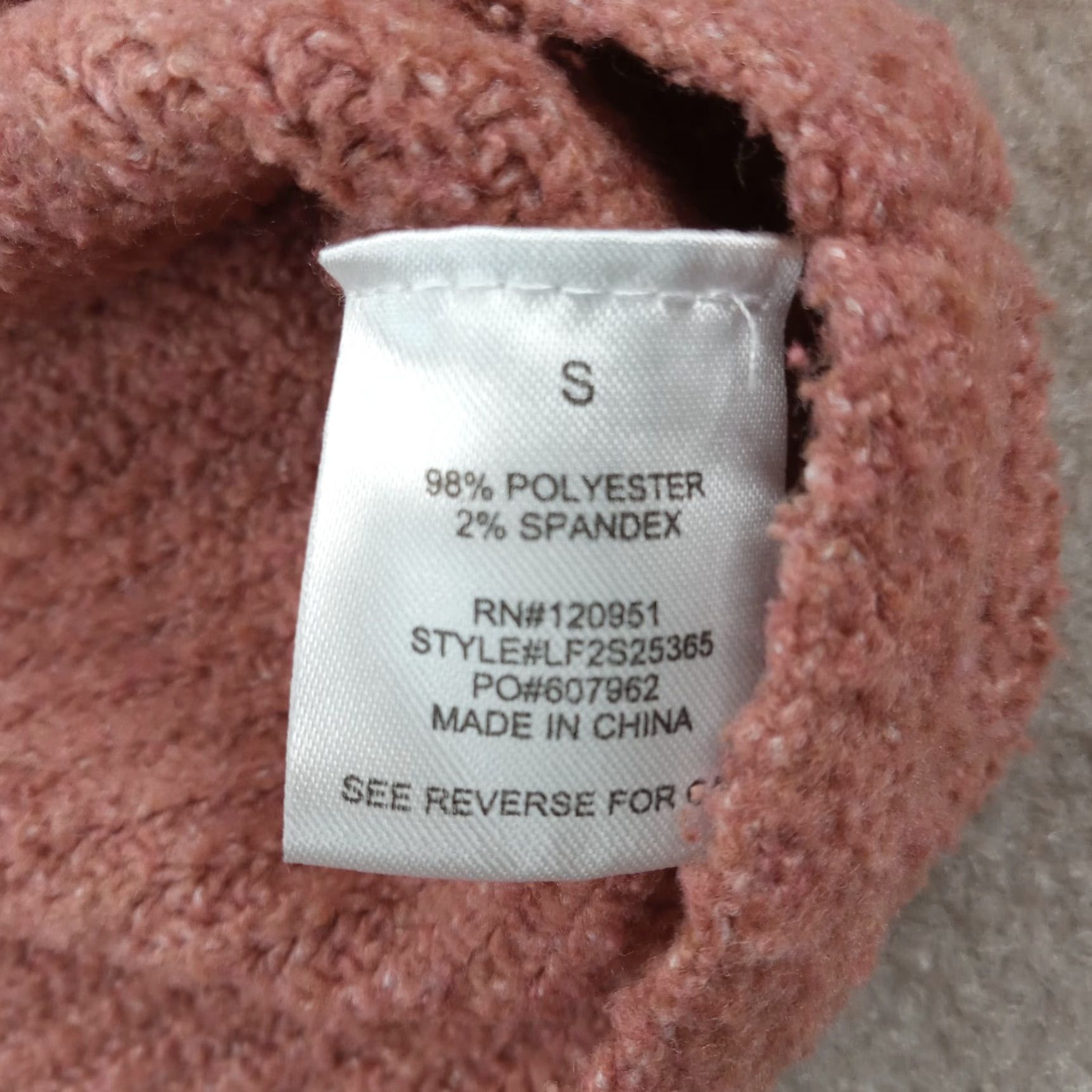 Olive Olive & Oak Sweater Womens Small Pink Pullover Long Sleeve Soft Collared Size S / US 4 / IT 40 - 6 Thumbnail