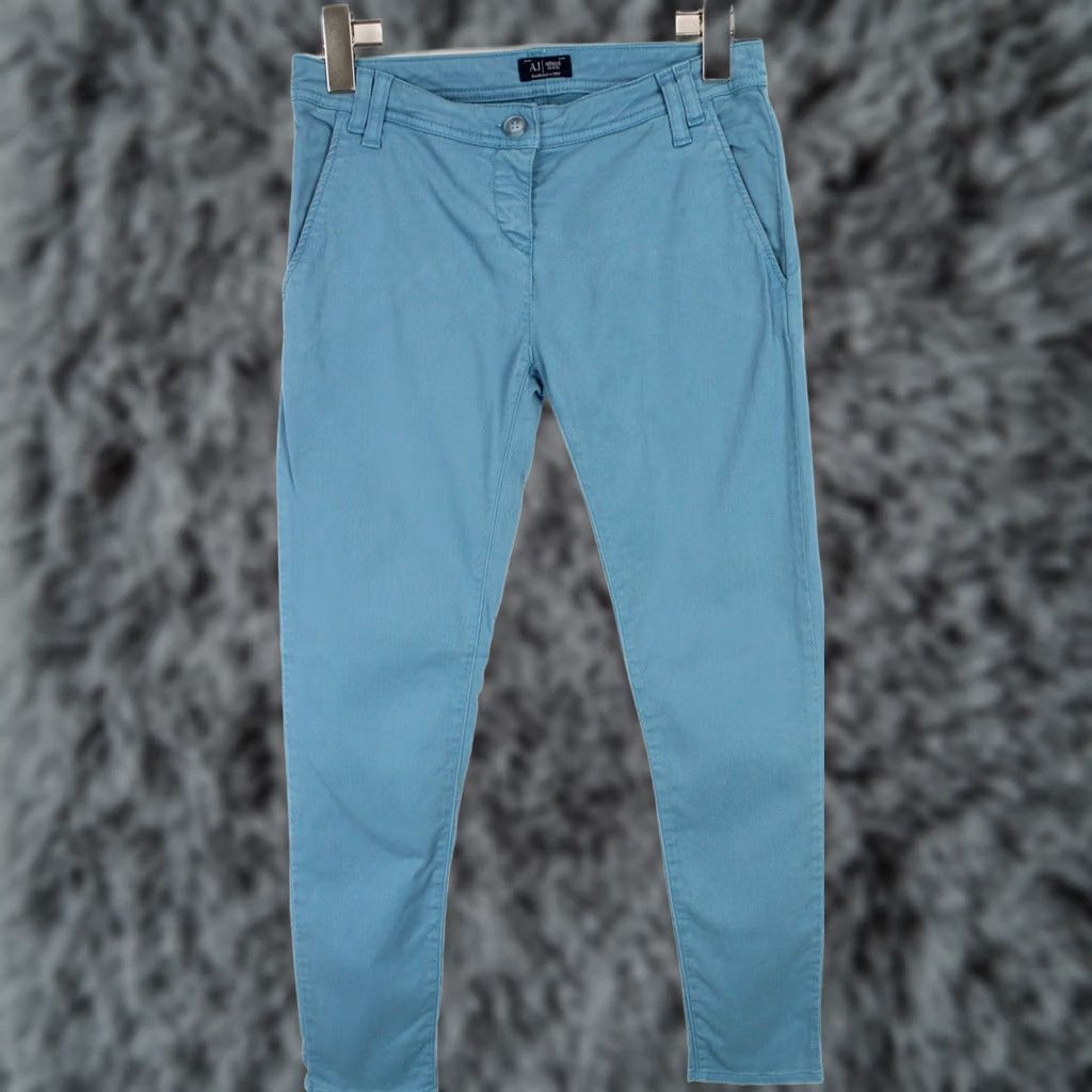 Vintage ARMANI JEANS Jeans Women's US 27 Slim Pocket Zip Fly Blue Size 27" / US 4 / IT 40 - 1 Thumbnail