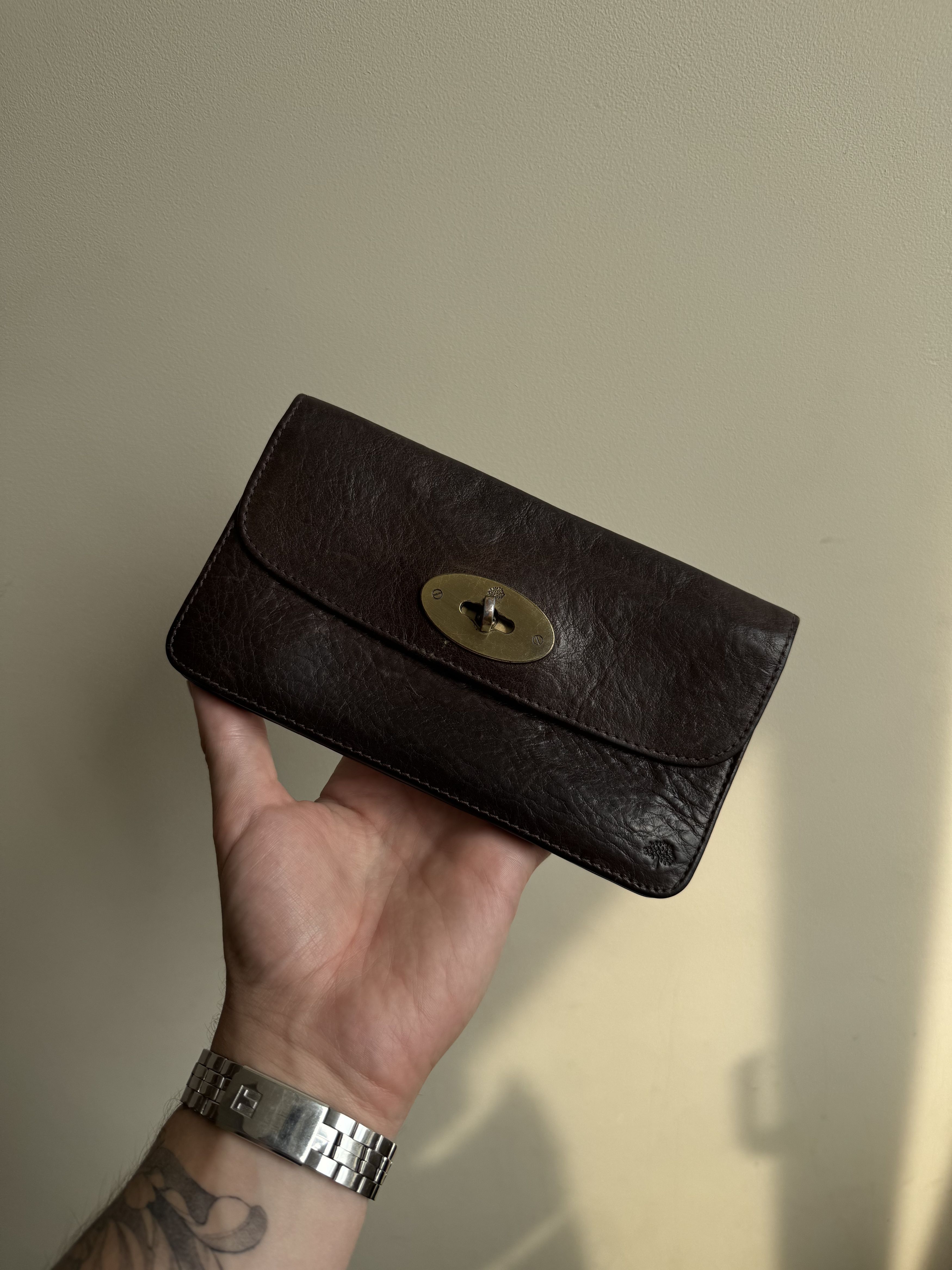 Mulberry Vintage Mulberry Long Postman Lock Wallet Purse Oak Brown Size ONE SIZE - 2 Thumbnail