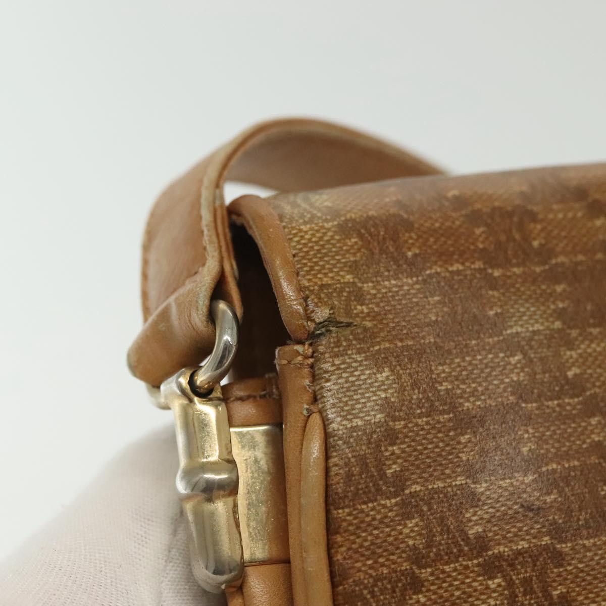 Celine CELINE Macadam Canvas Shoulder Bag Pvc Beige Gold Size ONE SIZE - 4 Thumbnail