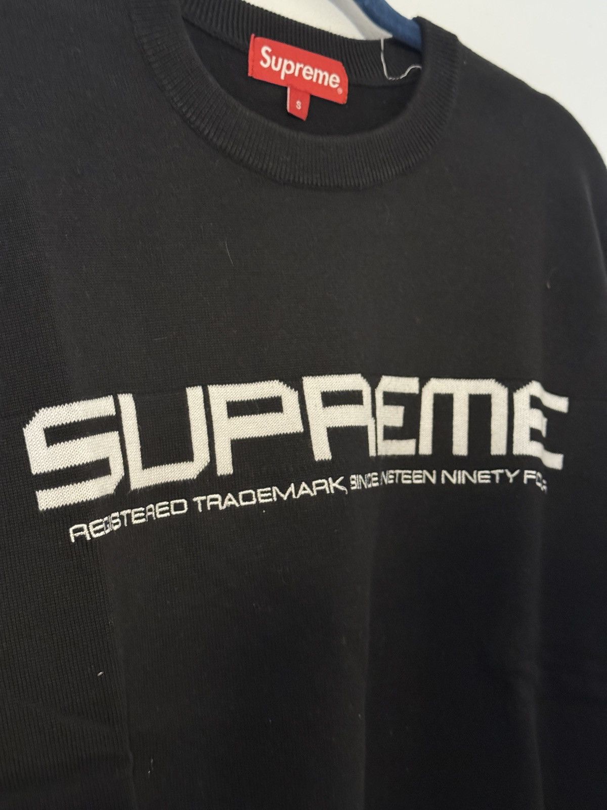 Supreme SUPREME Split Logo Knit Pullover SS21 Size US S / EU 44-46 / 1 - 2 Thumbnail