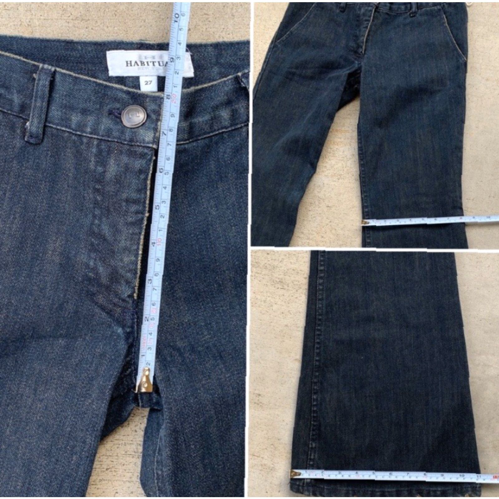 Vintage Habitual New York Jeans flare leg Size 27 NWOT Blue Women's Jeans Flared Zipper Fly NWOT 27 Blue Womens Jeans Size 27" / US 4 / IT 40 - 8 Thumbnail