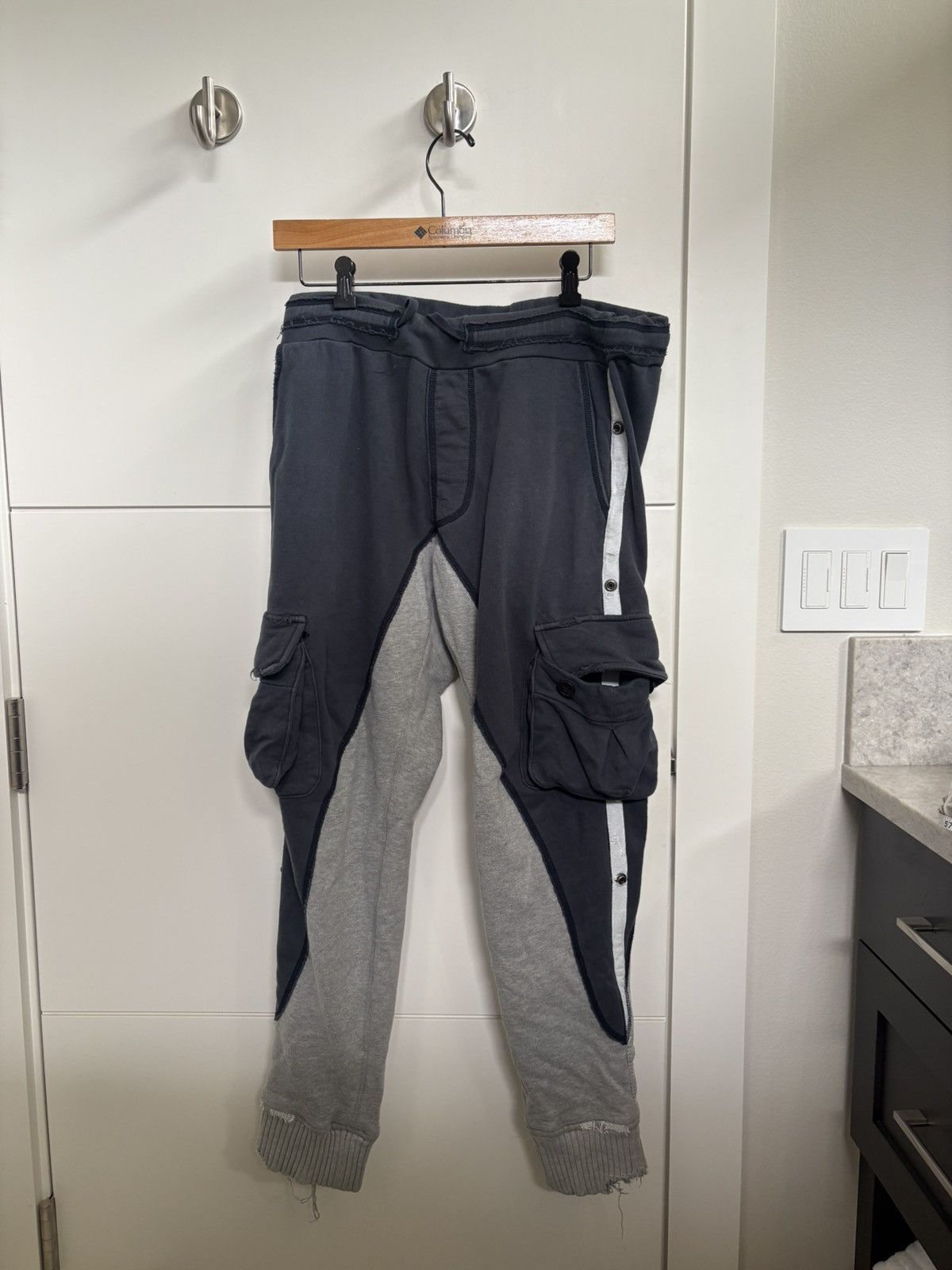Greg Lauren Greg Lauren 50/50 Navy Terry Pants Size US 32 / EU 48 - 1 Thumbnail