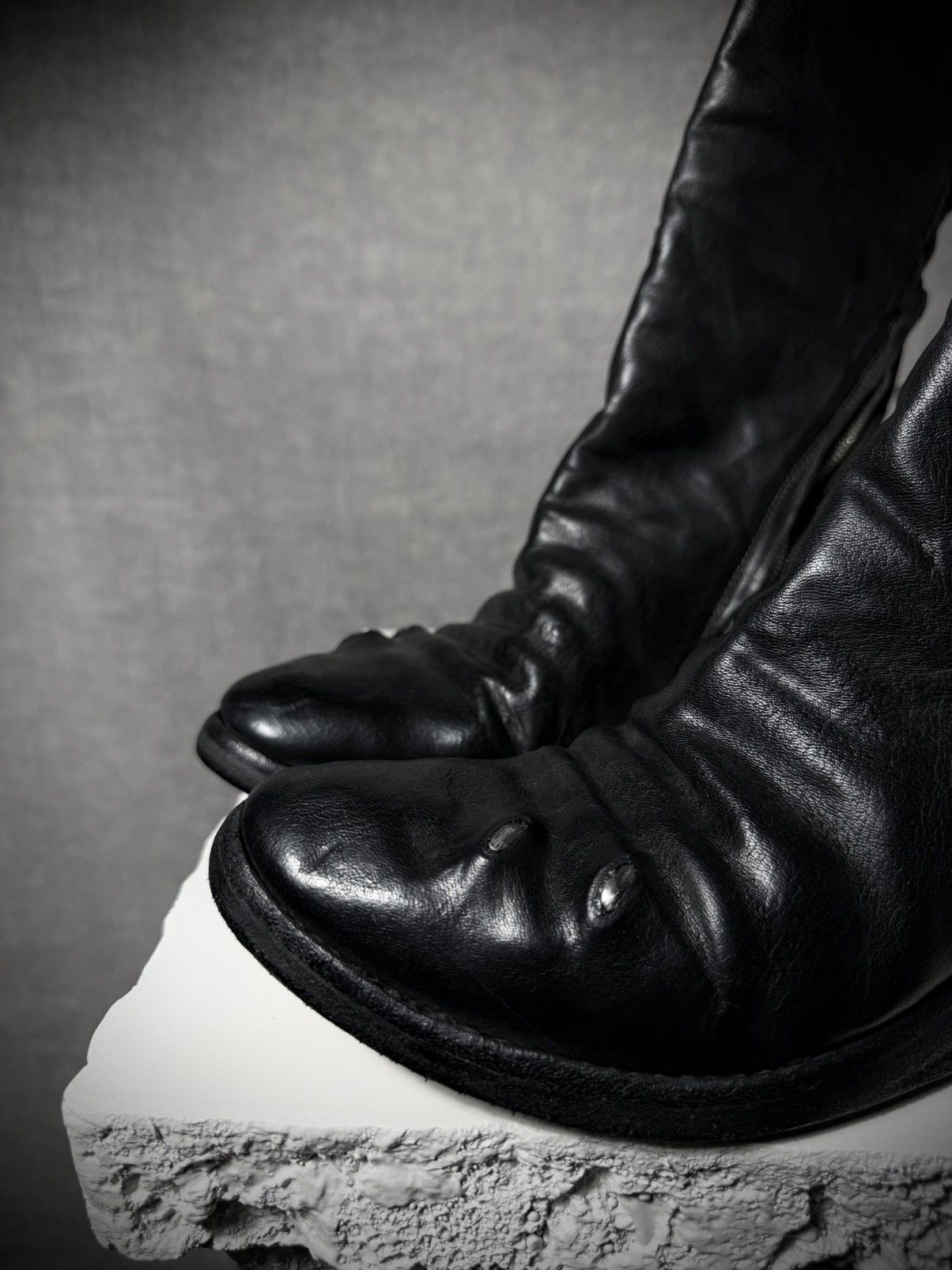 Carol Christian Poell Carol Christian Poell Titanium Prosthetic U-Sole Boots Size US 7 / EU 40 - 13 Thumbnail