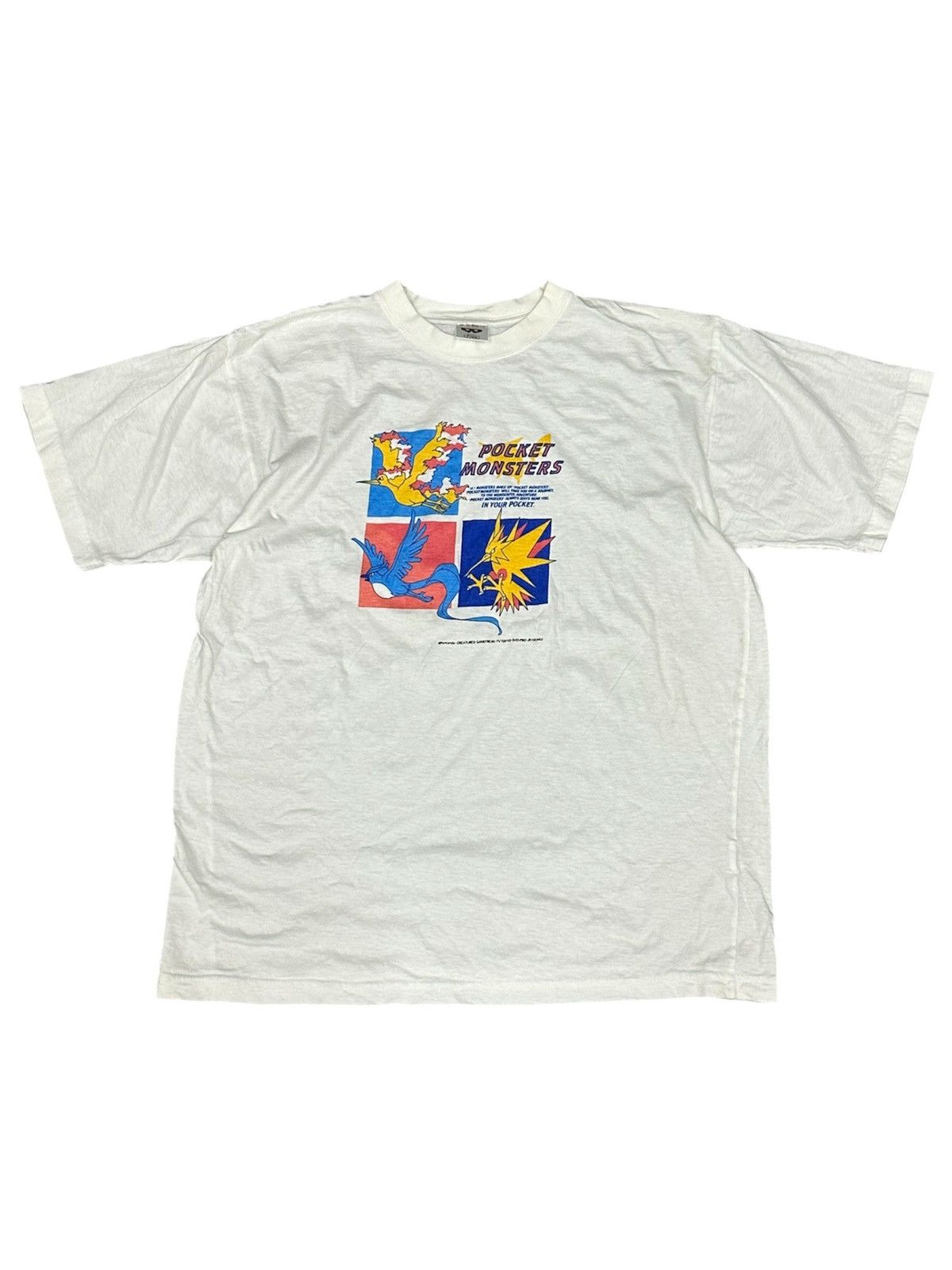 Anime Vintage 1990 Pokemon Pocket Monster (Rare) Tee Size US M / EU 48-50 / 2 - 1 Thumbnail