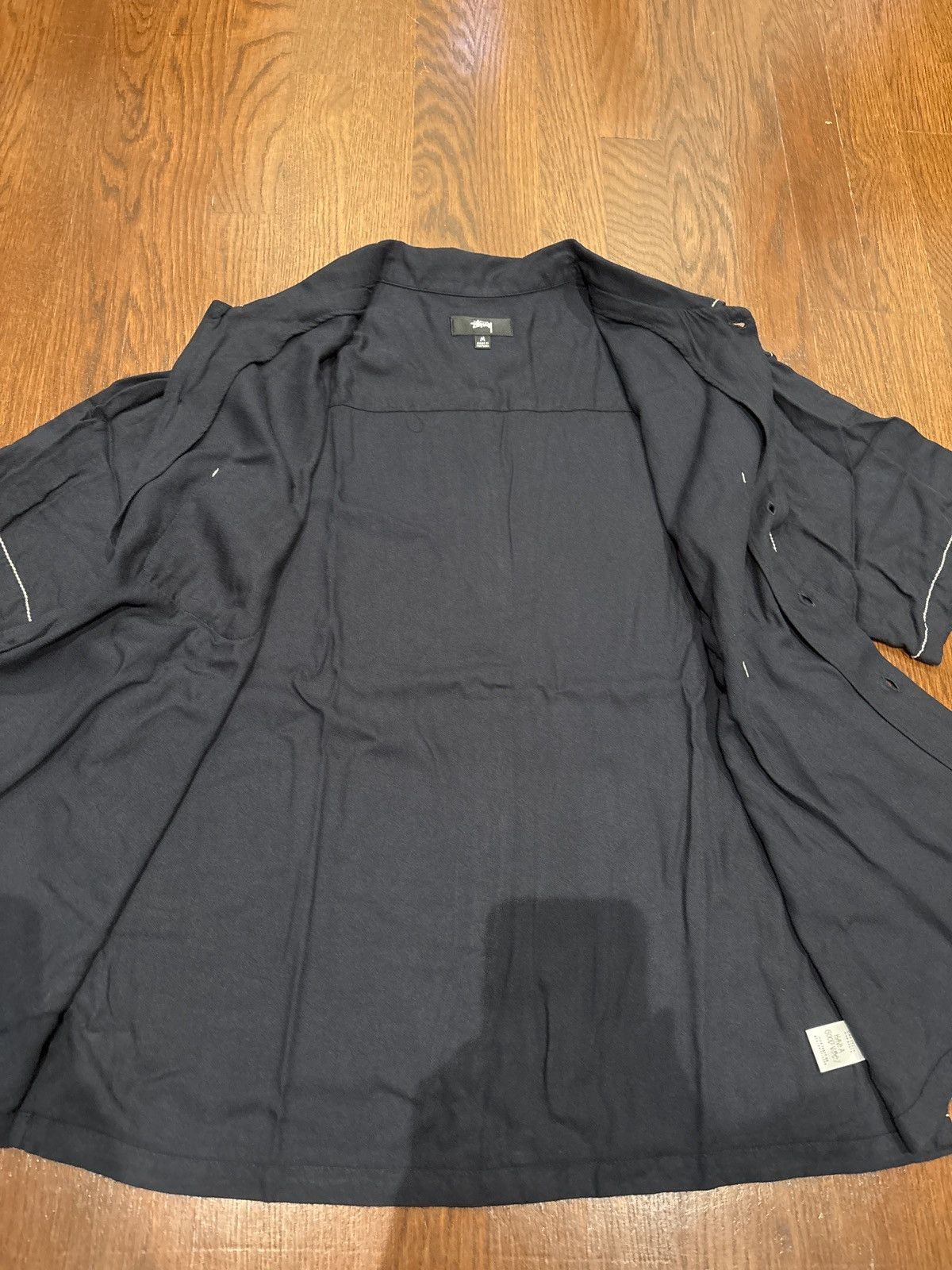Stussy Stussy Contrast Pick-Stitched Shirt in Black SS23 Size US M / EU 48-50 / 2 - 6 Thumbnail