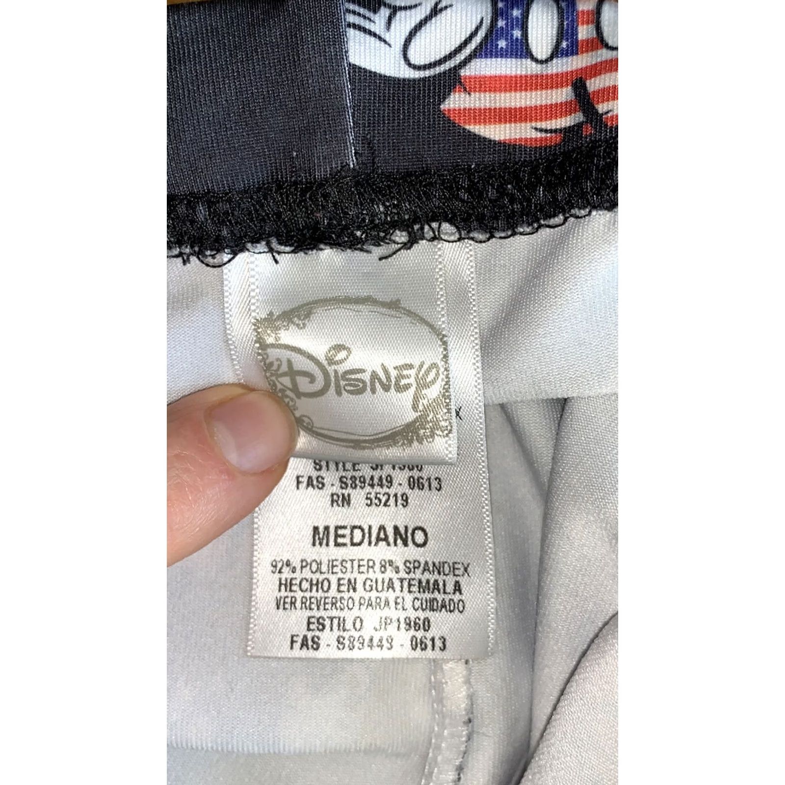Disney Disney Leggings Womens Medium Mickey Mouse Ombré Flag USA Stretch Polyester Blend Spandex Cartoon Disney Parks Size 32" / US 10 / IT 46 - 3 Thumbnail