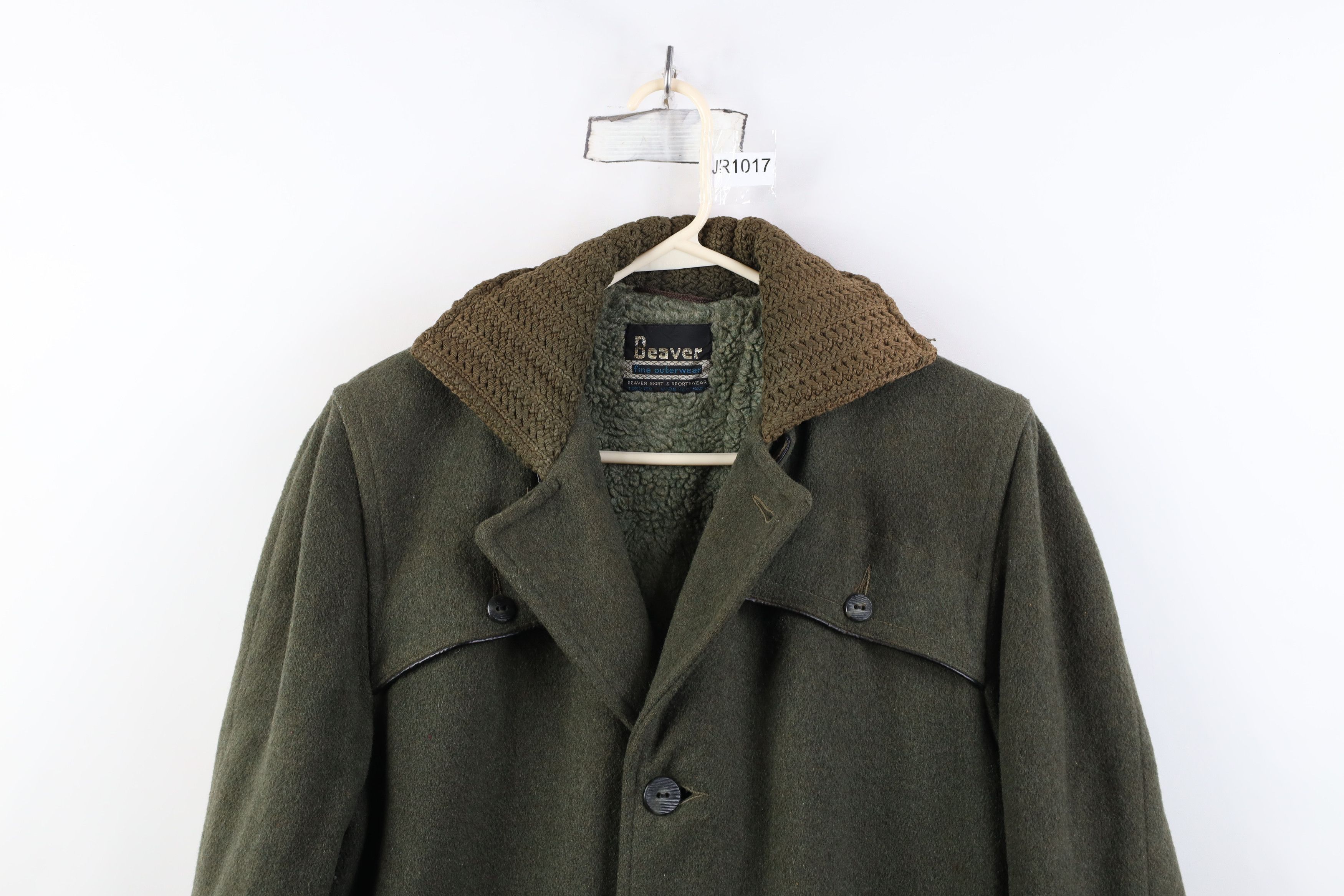 Vintage Vintage 50s Streetwear Lined Wool Duster Jacket Coat Green Size US L / EU 52-54 / 3 - 2 Thumbnail