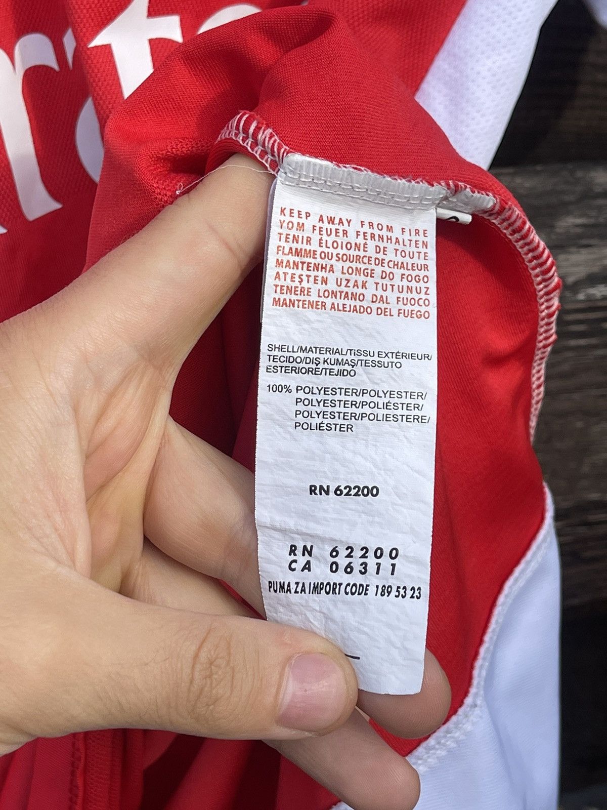 Puma 2015 Puma Arsenal Soccer jersey Size US XL / EU 56 / 4 - 10 Thumbnail