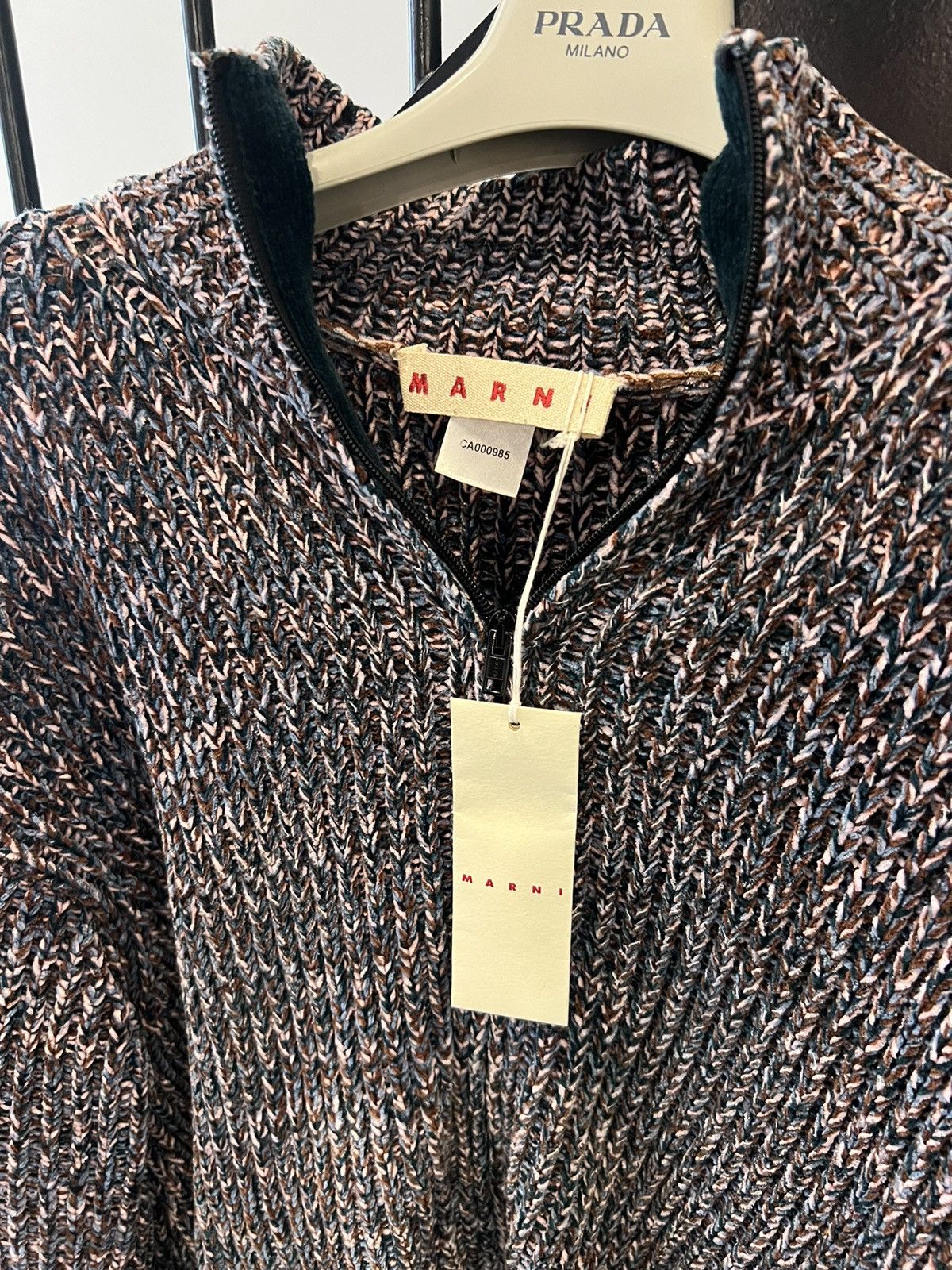 Marni Chenille mix color cardigan
