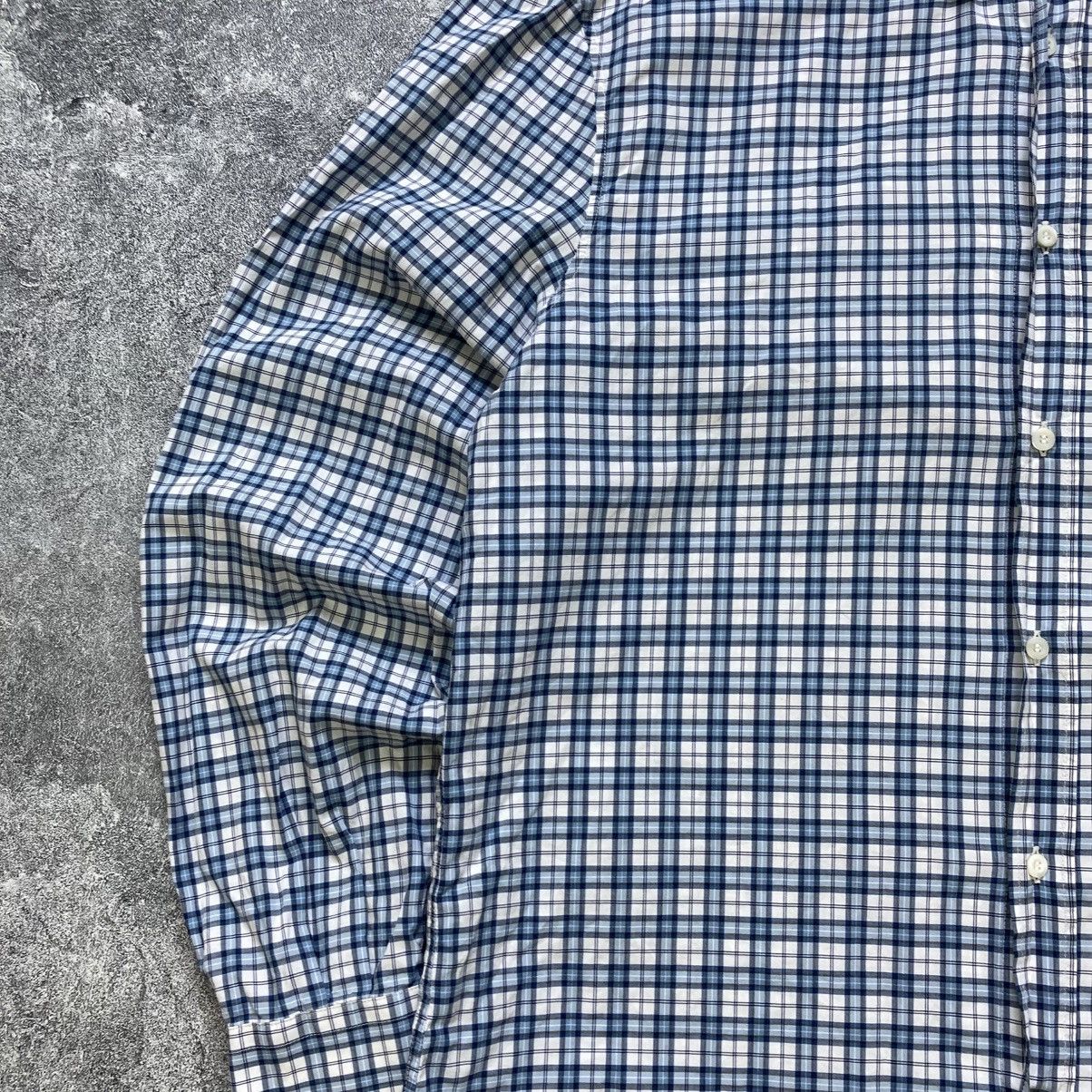 Brunello Cucinelli Vintage Brunello Cucinelli Checked Oxford Long Sleeve Shirt Size US L / EU 52-54 / 3 - 3 Thumbnail